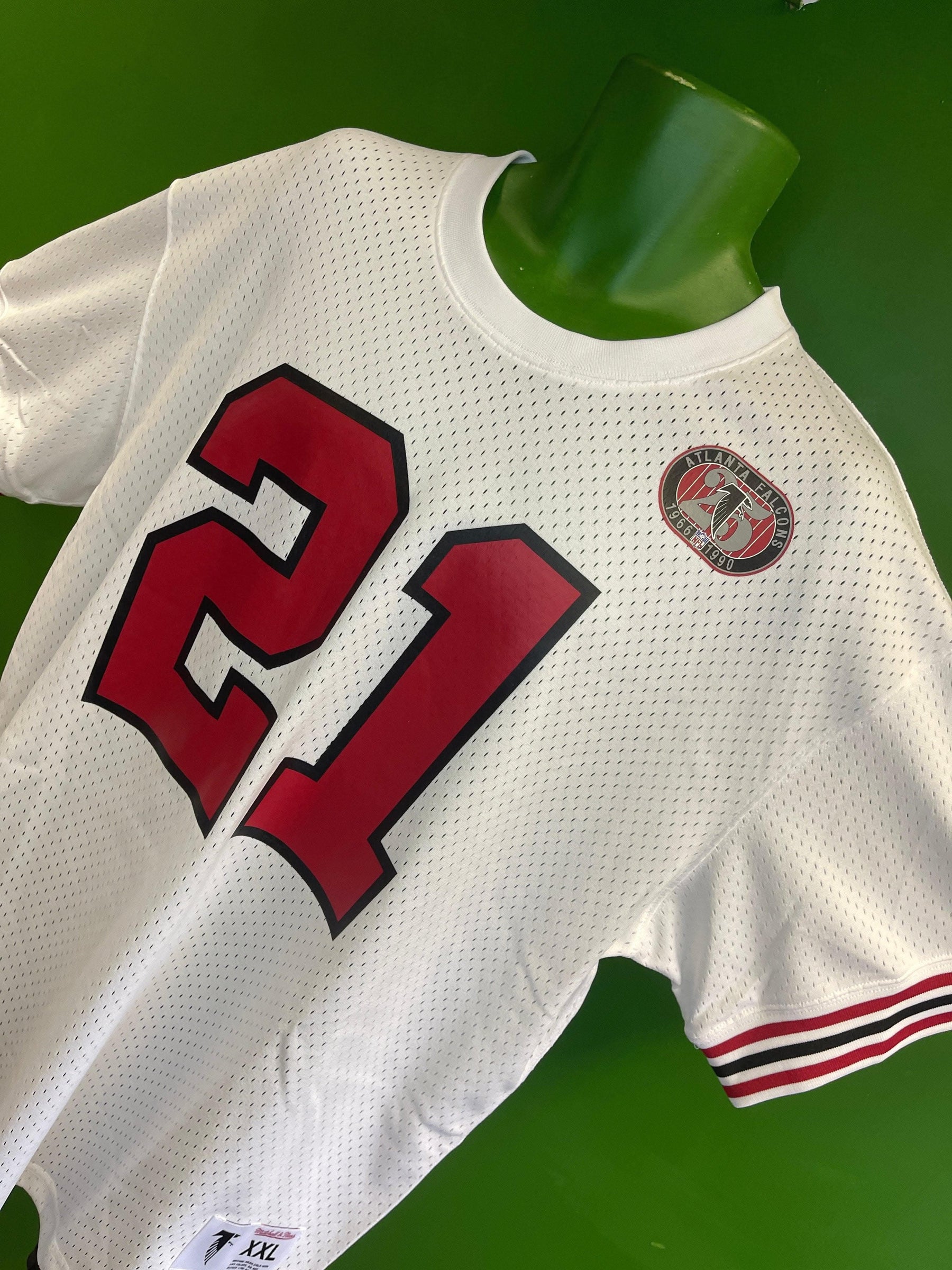 NFL Atlanta Falcons Deion Sanders #21 Mitchell & Ness Jersey Men's 2X-Large NWT