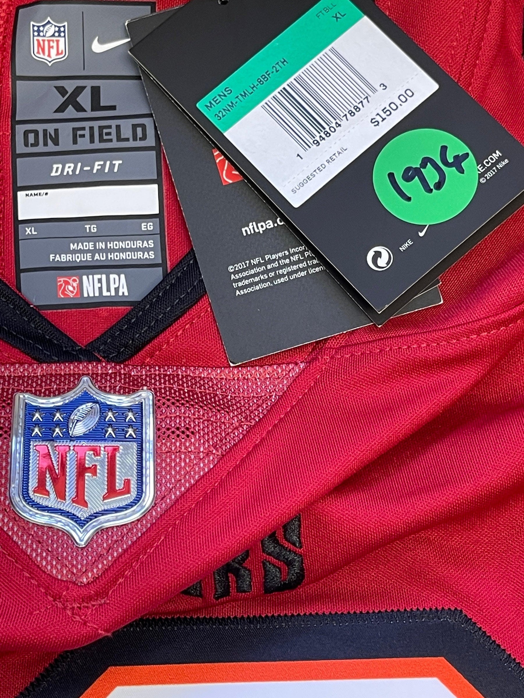 NFL Tampa Bay Buccaneers Tom Brady #12 Limited Stitched Jersey Men's X-Large NWT