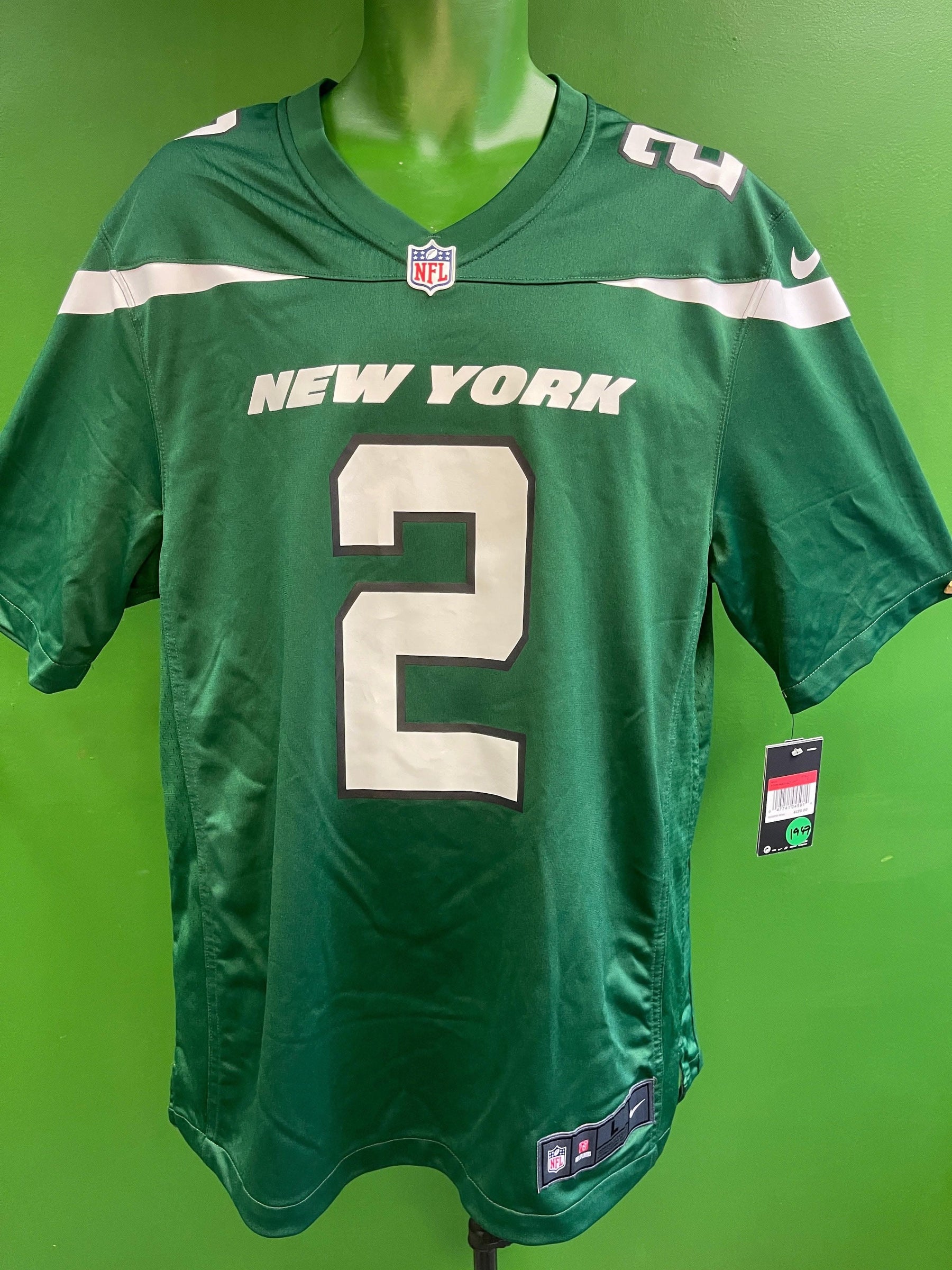 NFL New York Jets Z. Wilson #2 Game Jersey Men's Large NWT