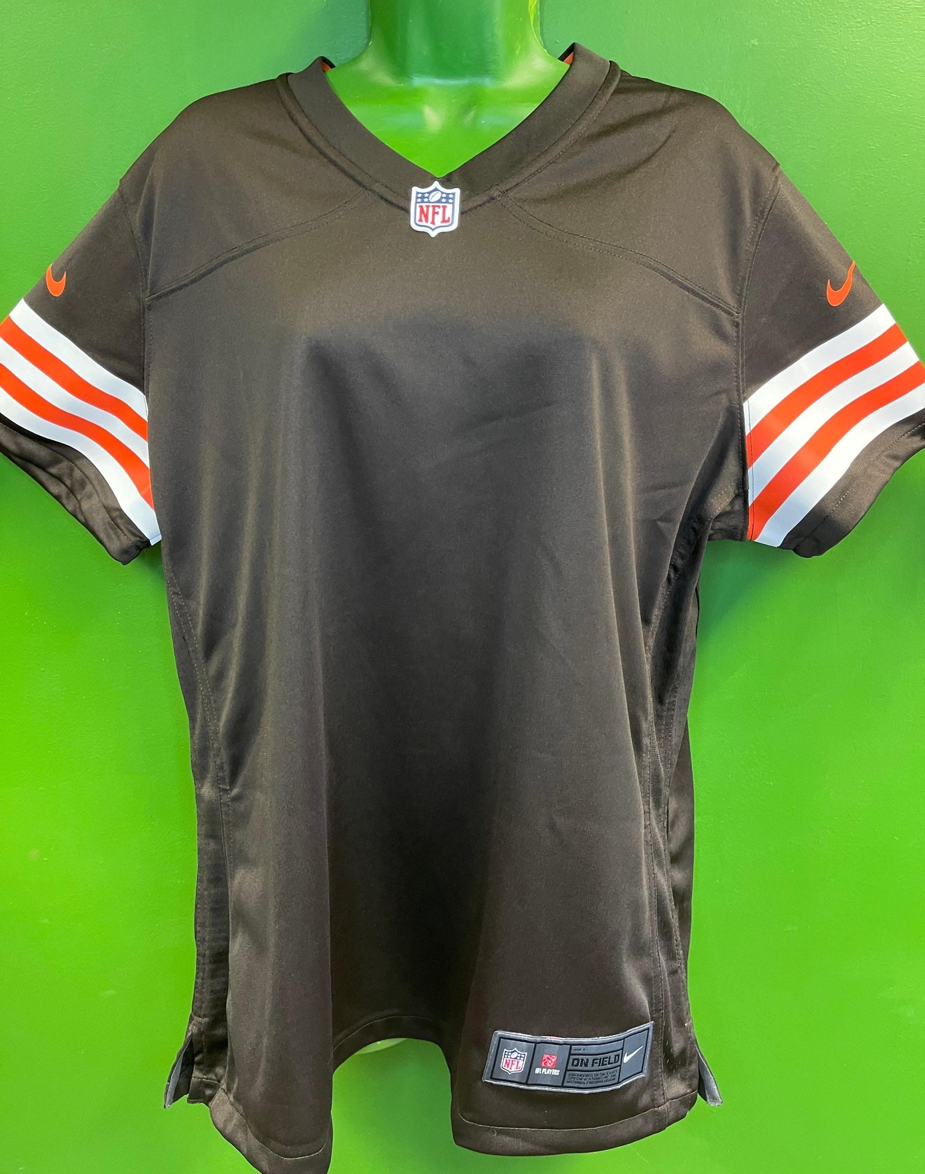 NFL Cleveland Browns Plain Blank Game Jersey Women's X-Large NWT