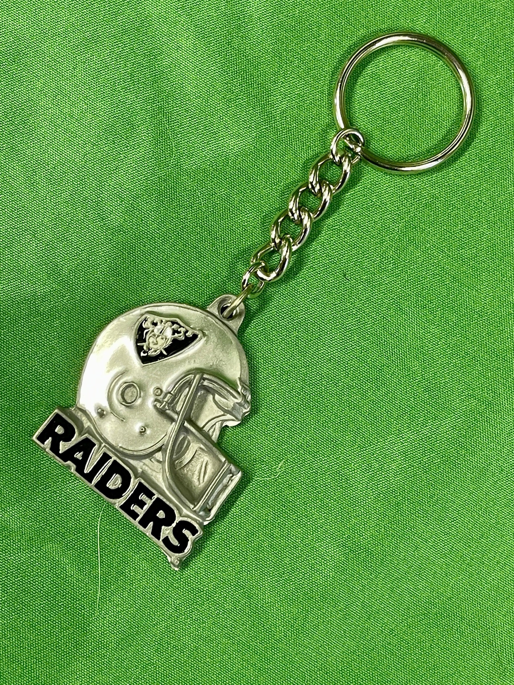 NFL Las Vegas Raiders Pewter Heavy Keychain NWT