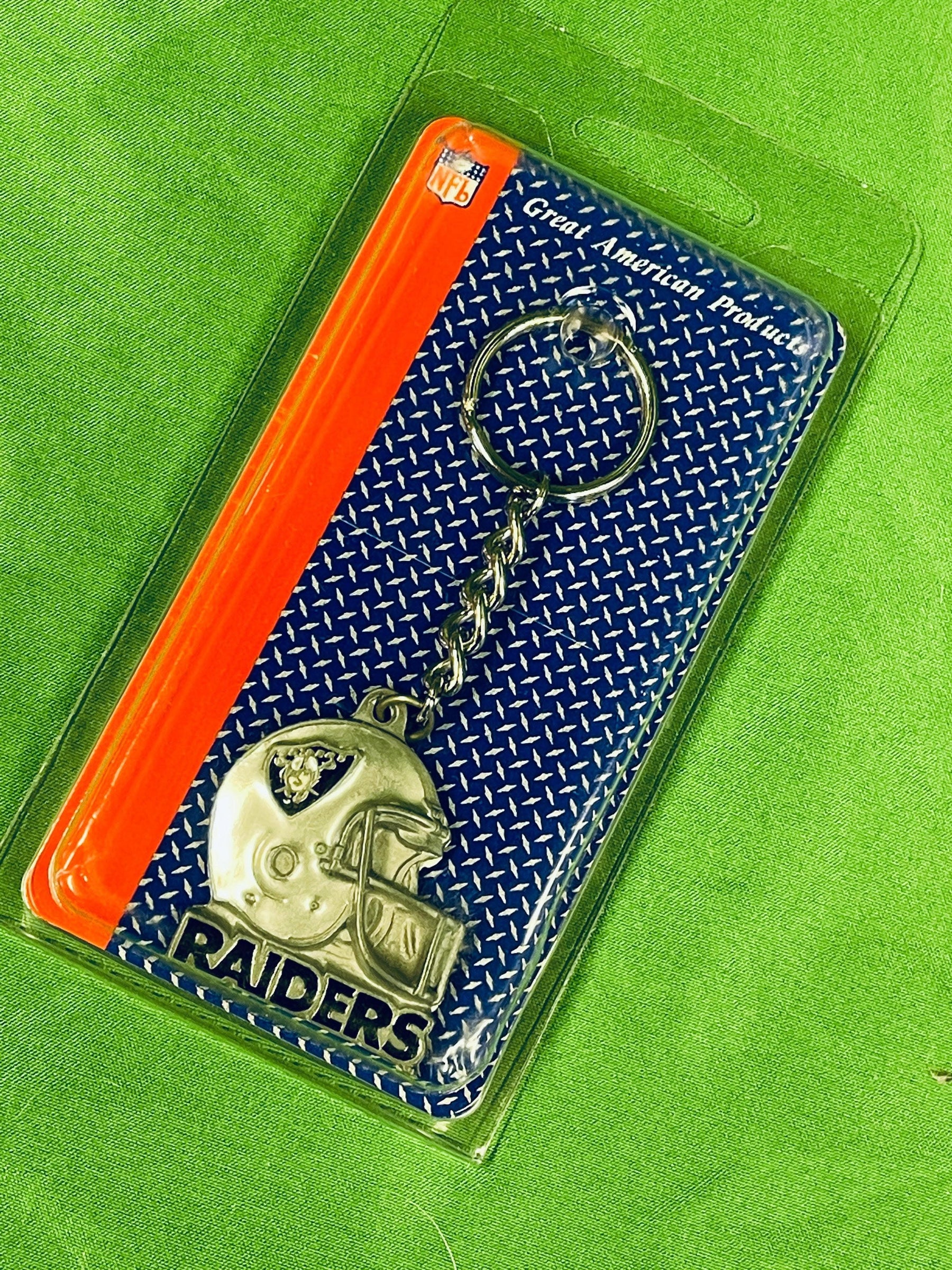 NFL Las Vegas Raiders Pewter Heavy Keychain NWT