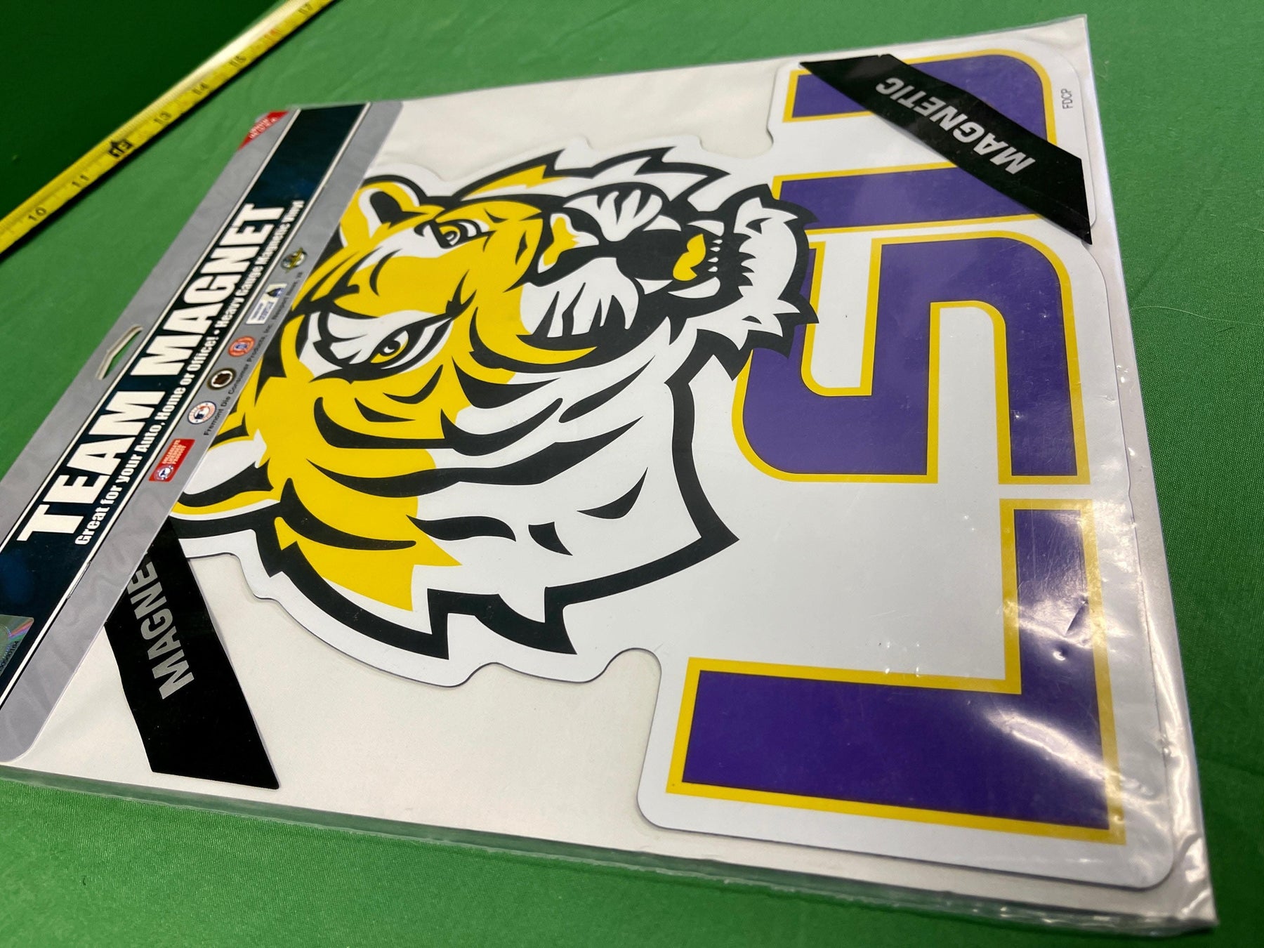 NCAA Louisiana State LSU Tigers 12" Team Helmet Magnet NWT