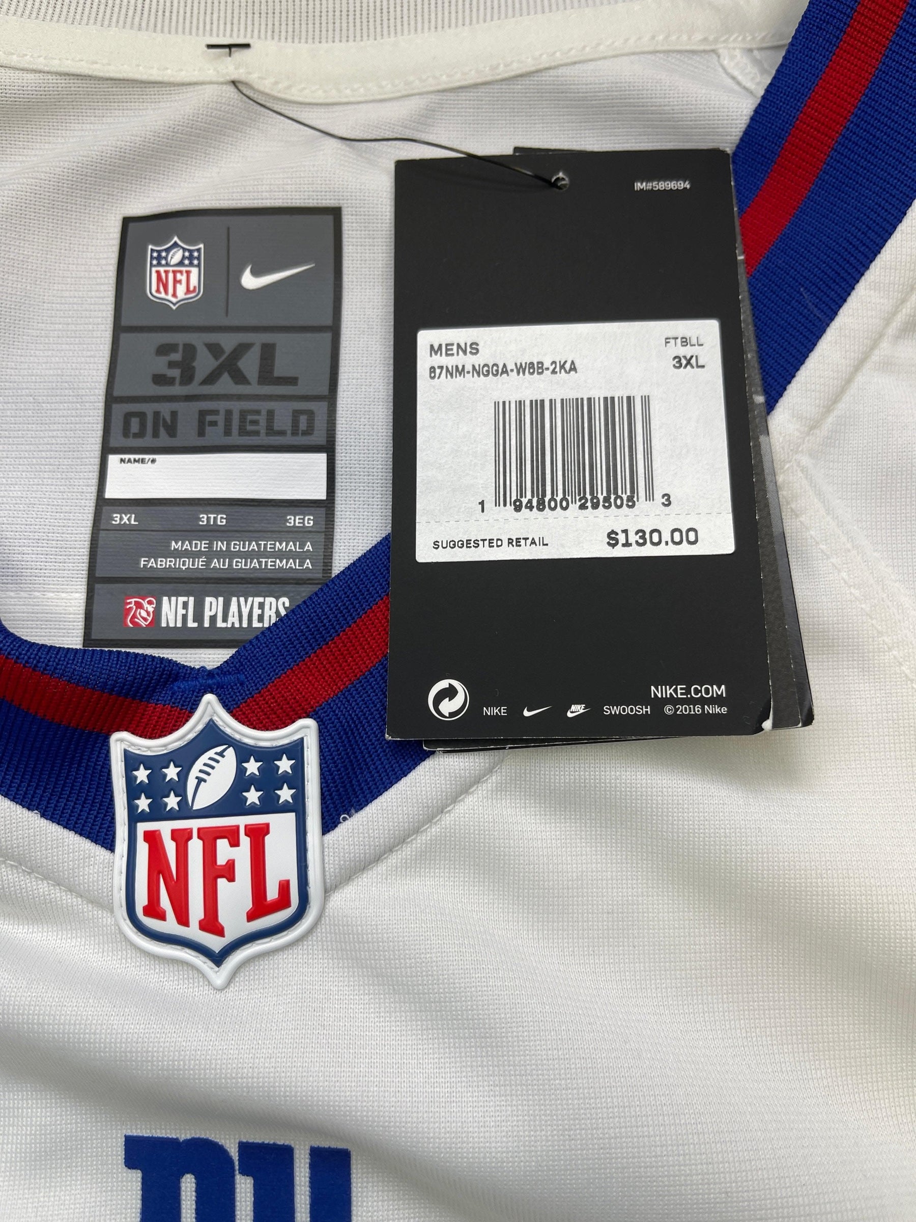NFL New York Giants Lawrence Taylor #56 Game Jersey Men's 3X-Large NWT