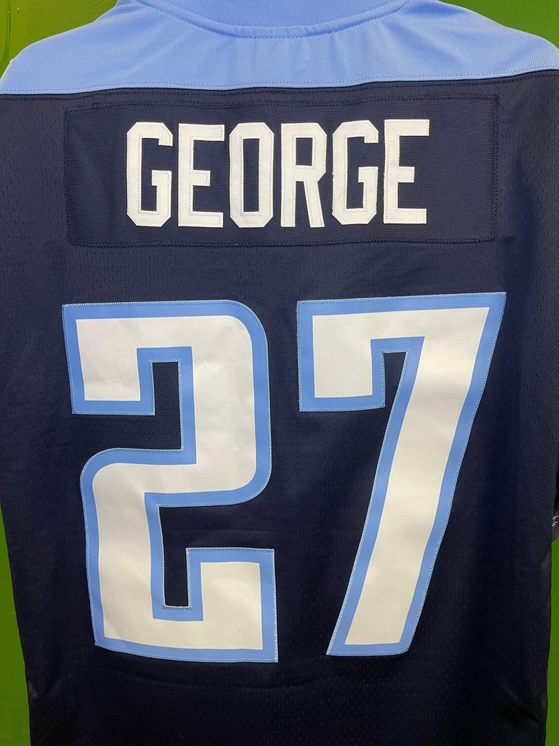 NFL Tennessee Titans Eddie George #27 Mitchell & Ness Throwback Jersey Stitched Men's 48 XL NWT