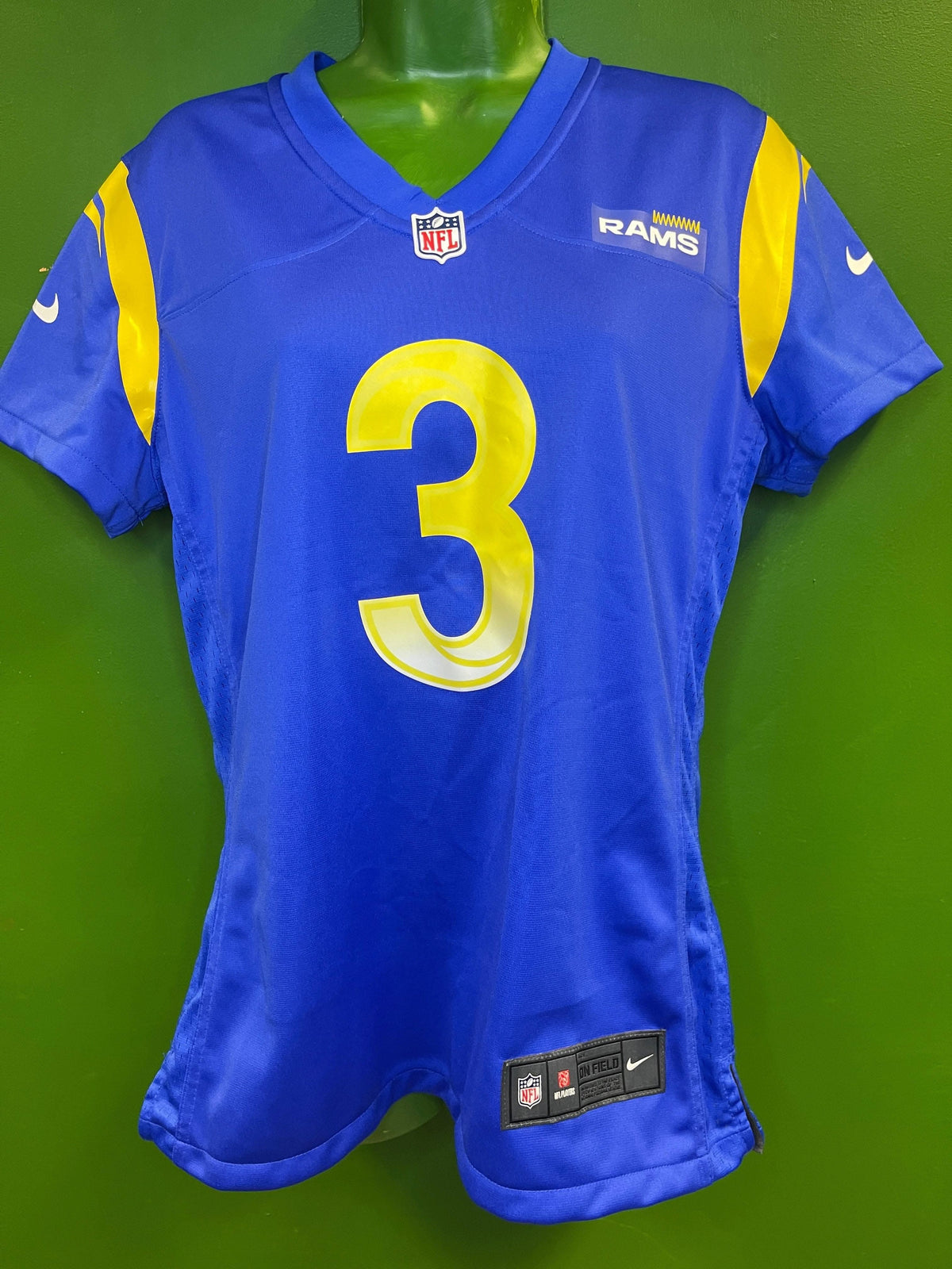 NFL Los Angeles Rams Odell Beckham Jr #3 Game Jersey Women's Medium NWT