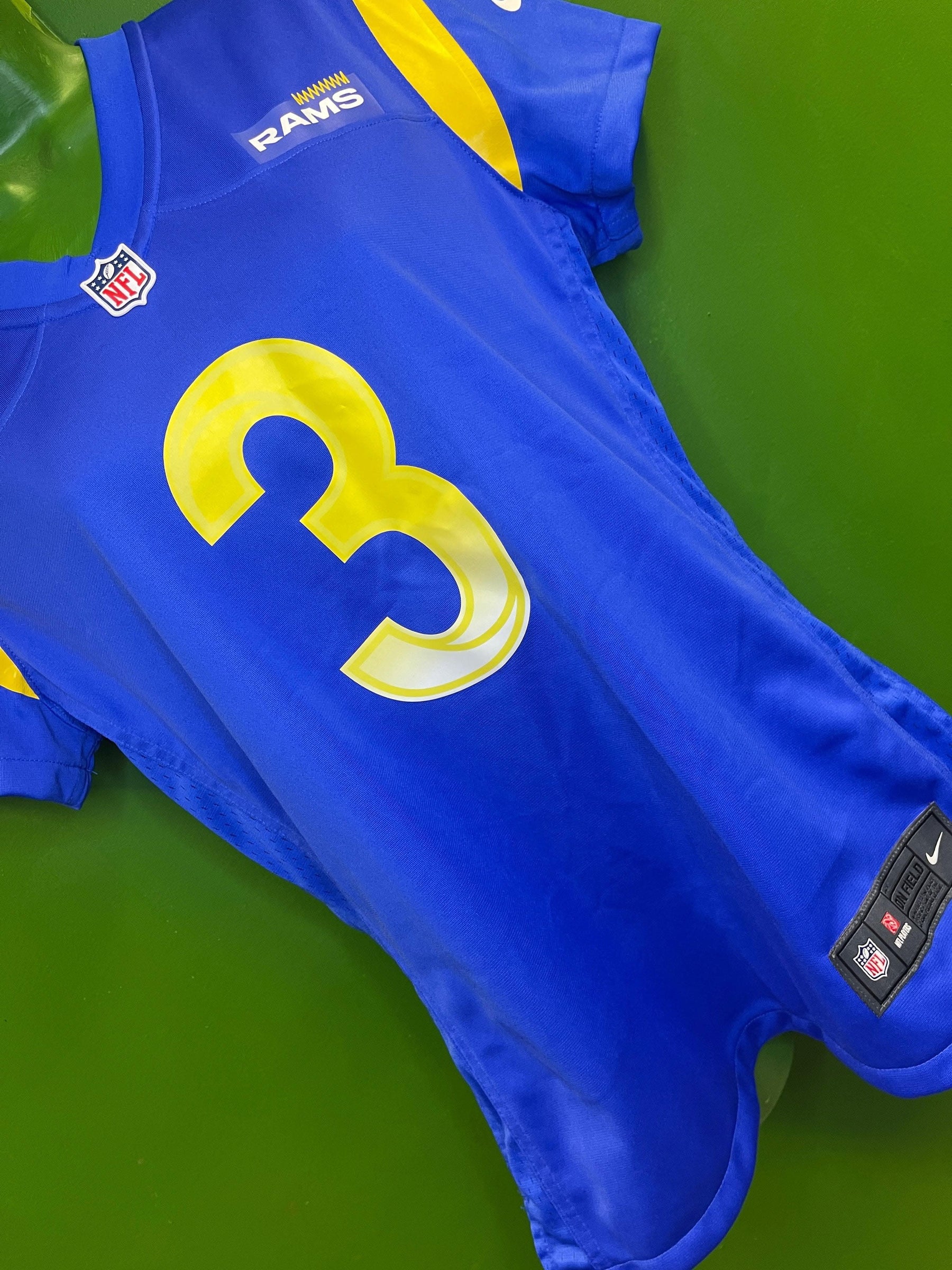 NFL Los Angeles Rams Odell Beckham Jr #3 Game Jersey Women's Medium NWT