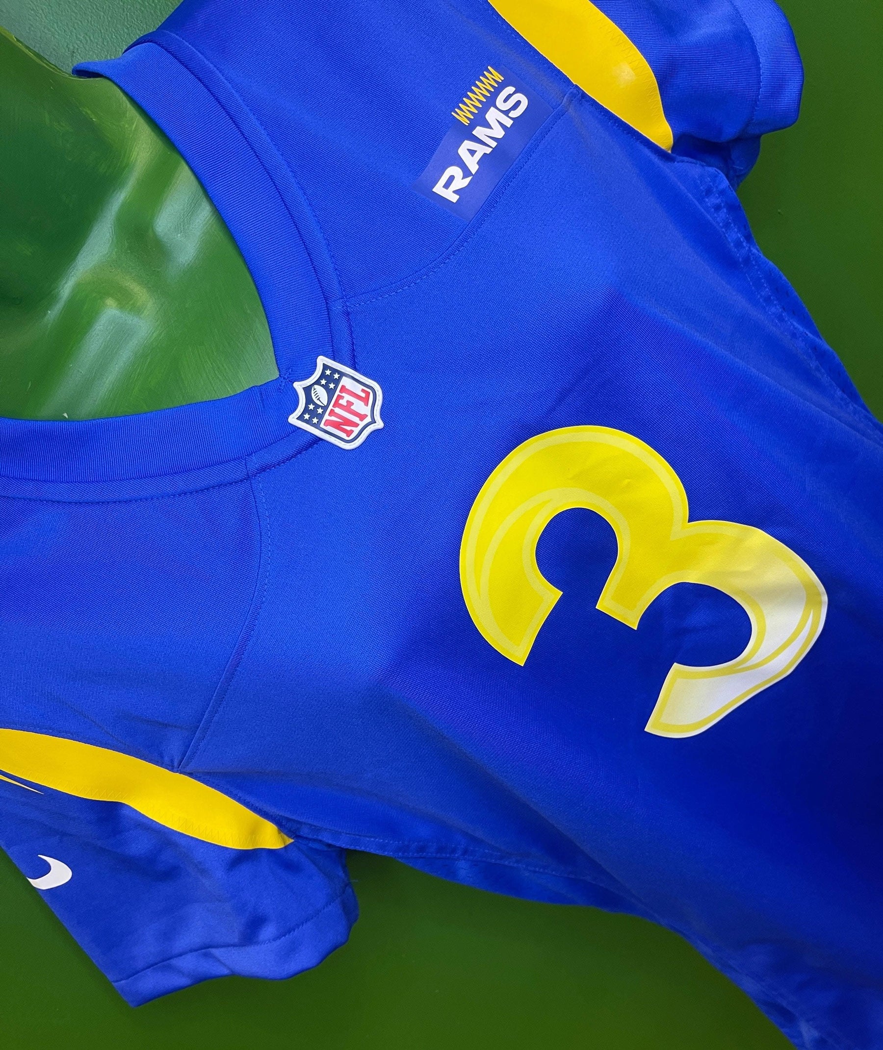 NFL Los Angeles Rams Odell Beckham Jr #3 Game Jersey Women's Medium NWT