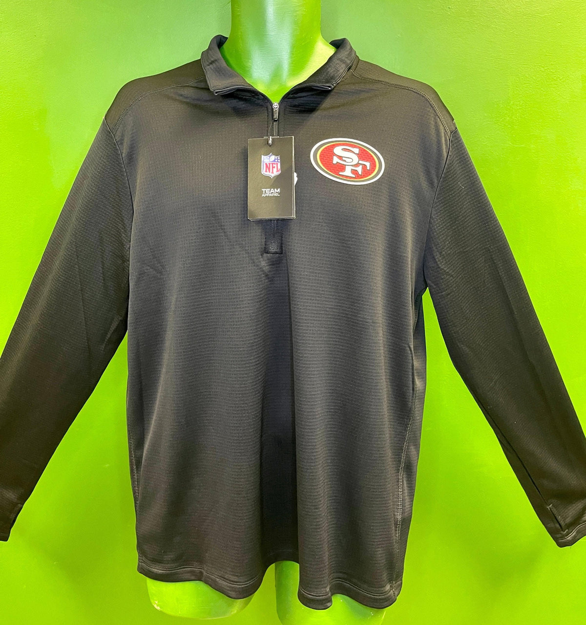 NFL San Francisco 49ers 1/4 Zip Dri-Fit Pullover Top Men's Large NWT