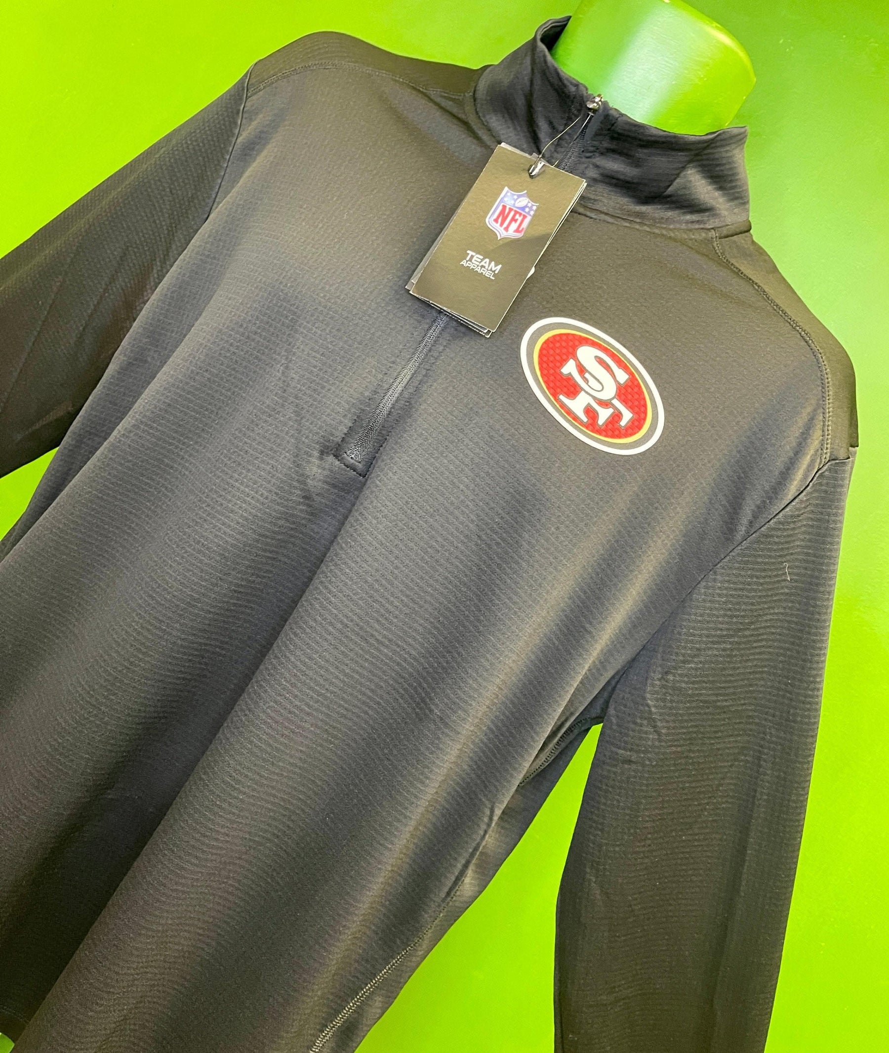 NFL San Francisco 49ers 1/4 Zip Dri-Fit Pullover Top Men's Large NWT