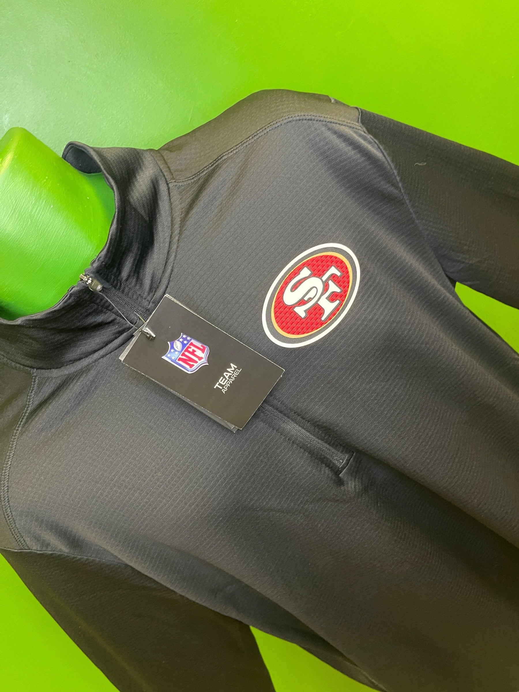 NFL San Francisco 49ers 1/4 Zip Dri-Fit Pullover Top Men's Large NWT
