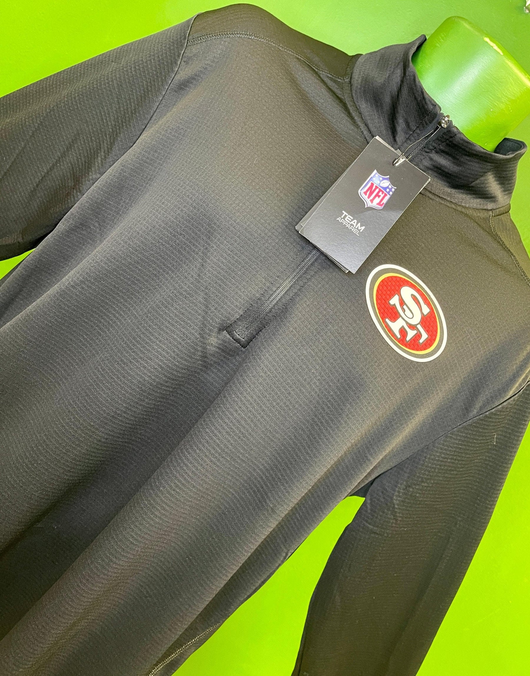 NFL San Francisco 49ers 1/4 Zip Dri-Fit Pullover Top Men's Large NWT