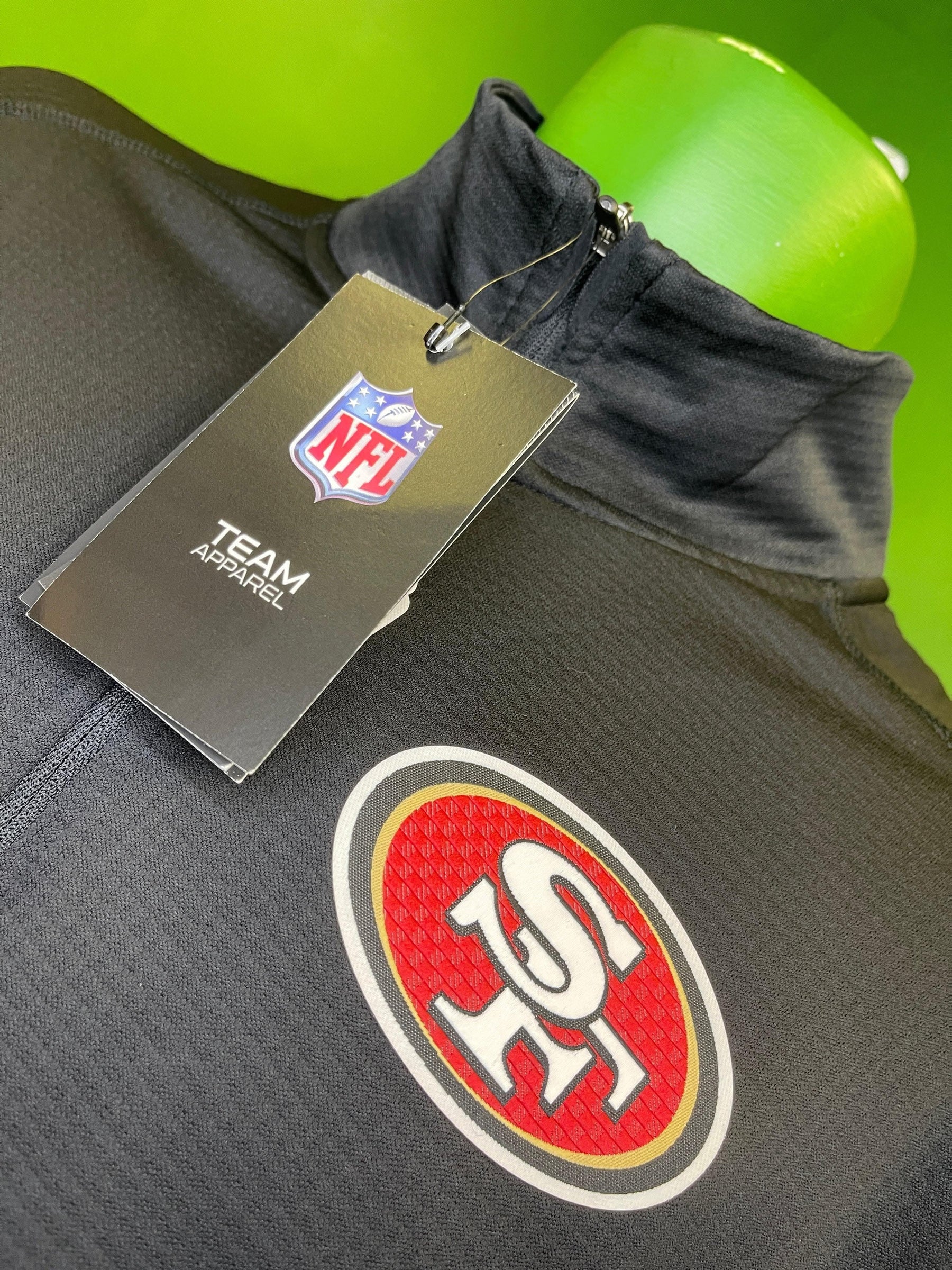 NFL San Francisco 49ers 1/4 Zip Dri-Fit Pullover Top Men's Large NWT