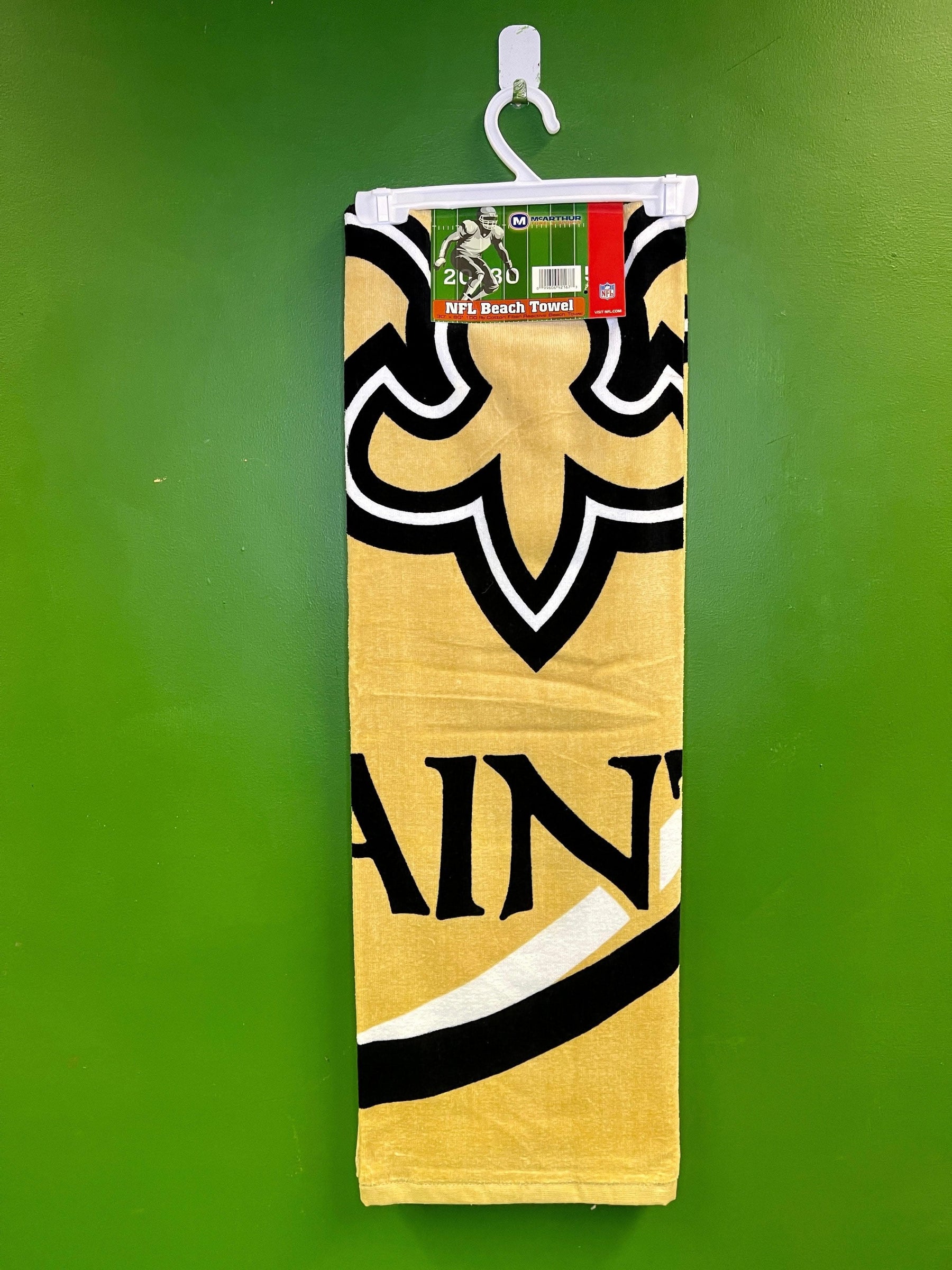 NFL New Orleans Saints Bath / Beach Towel 30"x60" NWT