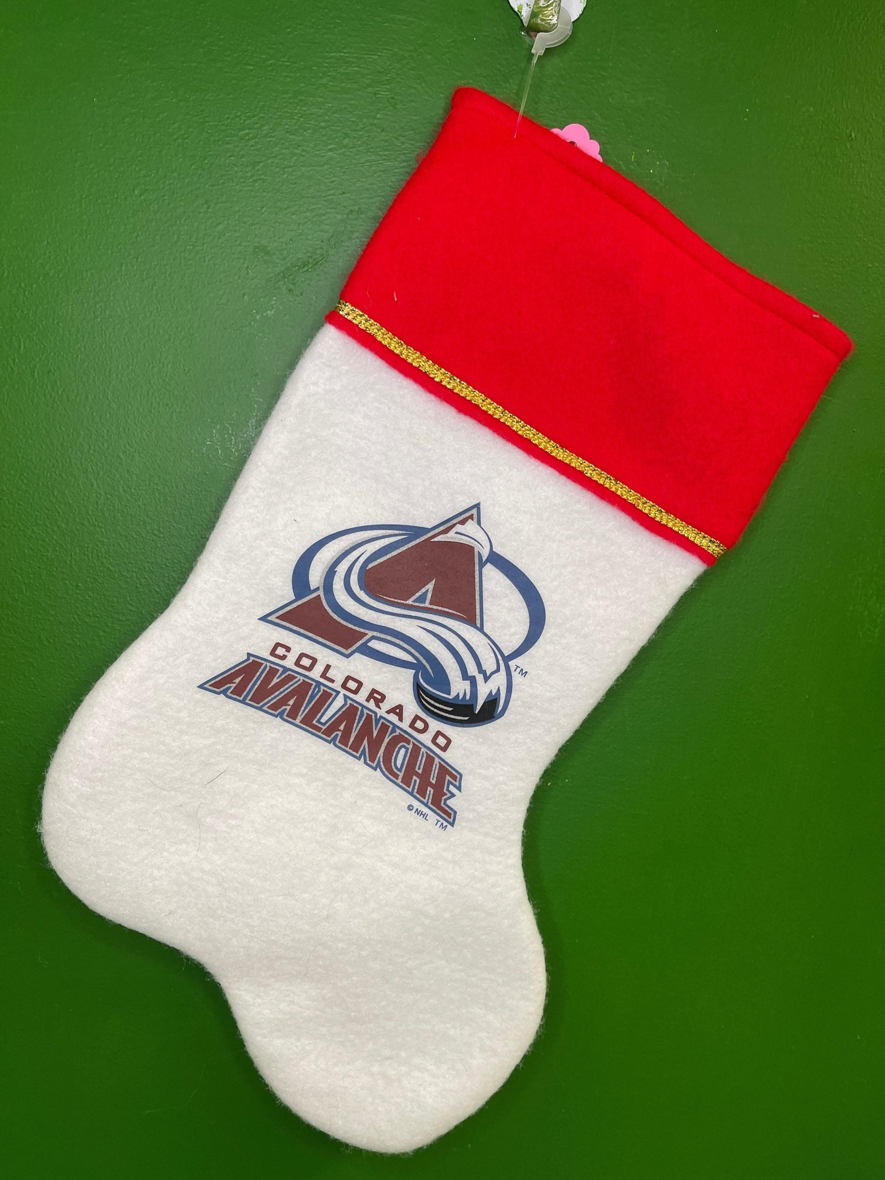 NHL Colorado Avalanche Felt Christmas Stocking New