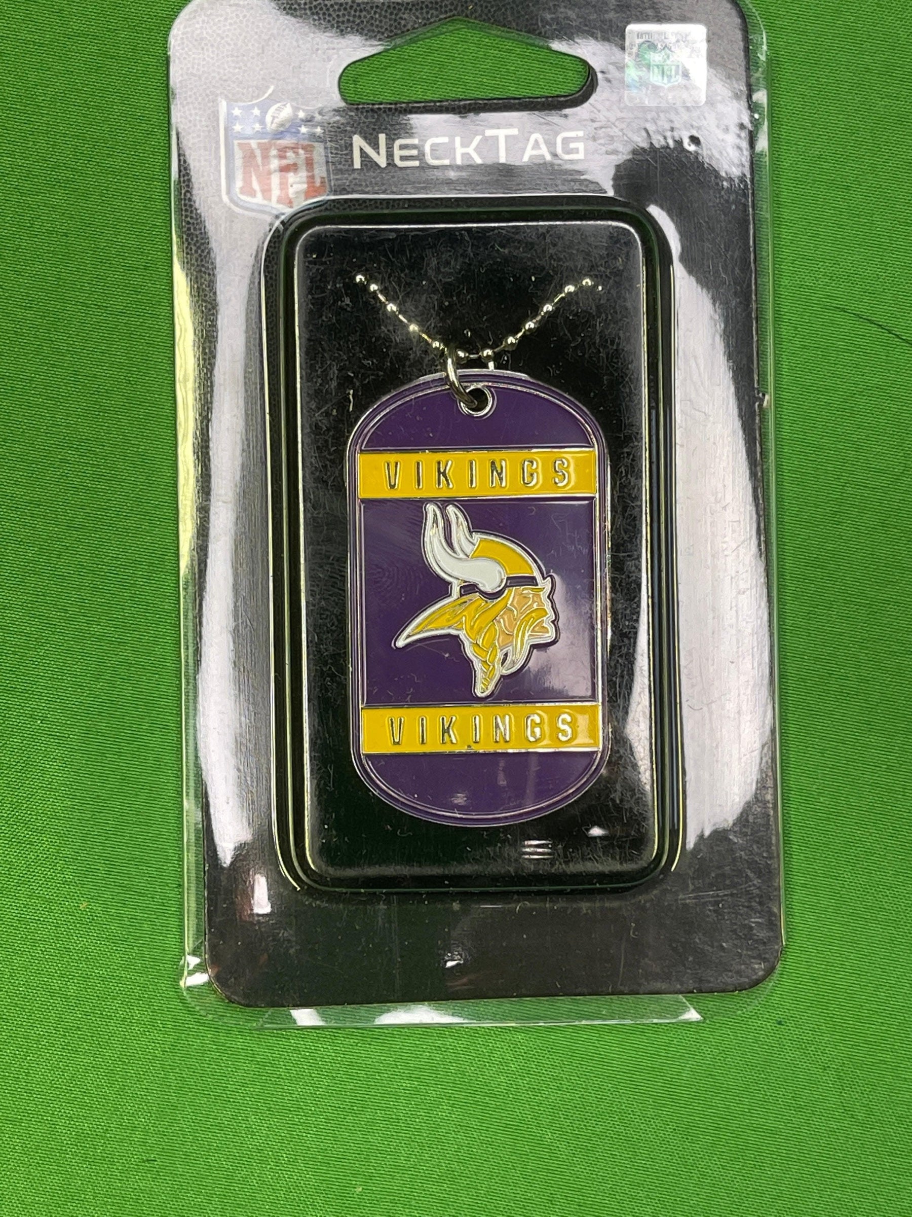 NFL Minnesota Vikings Dog Tag Pendant Necklace NWT