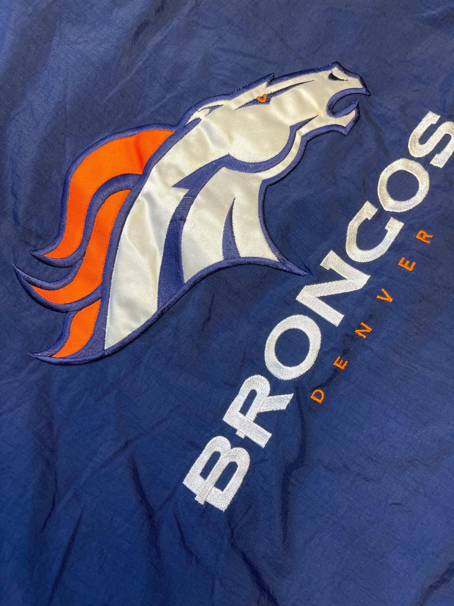 NFL Denver Broncos Pro Line Starter Vintage 1/2 Zip Jacket Coat Men's X-Large