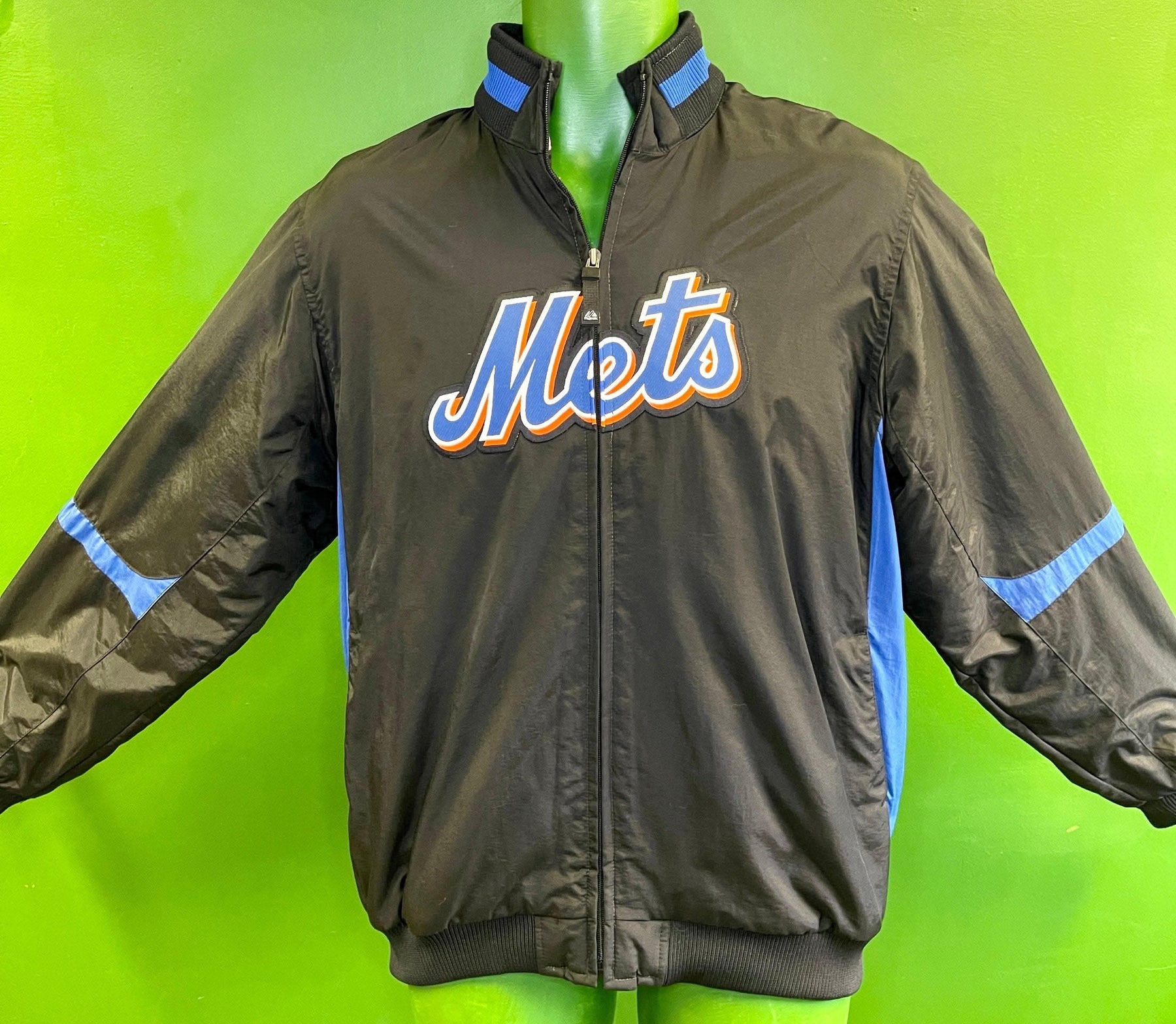 MLB New York Mets Majestic Fleece Lined Windbreaker Youth X-Large 18-20