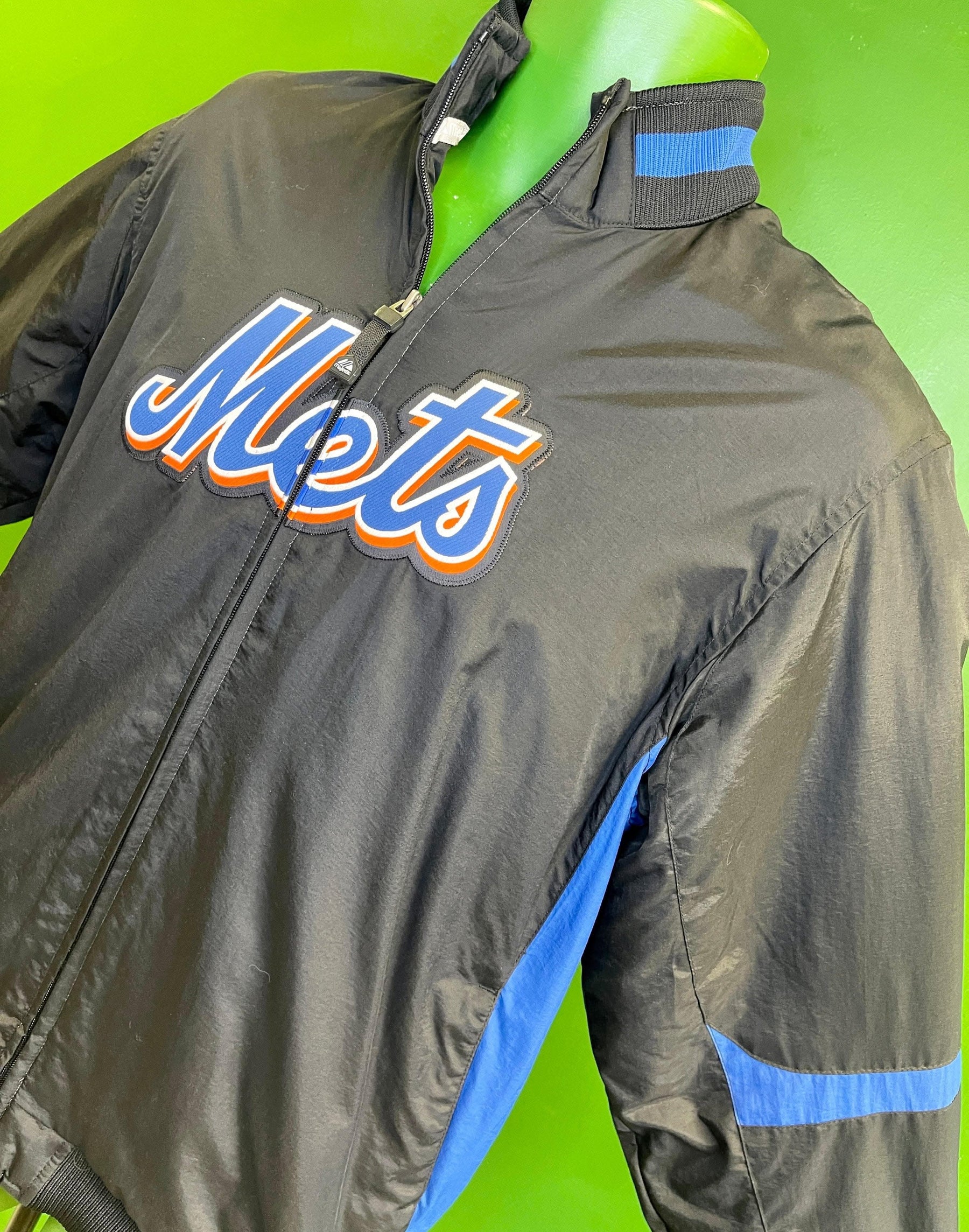 MLB New York Mets Majestic Fleece Lined Windbreaker Youth X-Large 18-20