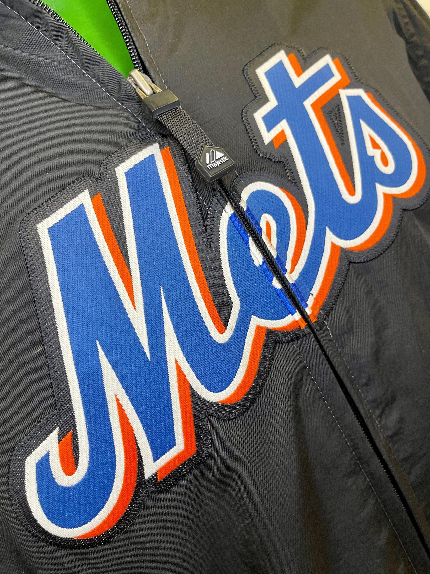 MLB New York Mets Majestic Fleece Lined Windbreaker Youth X-Large 18-20