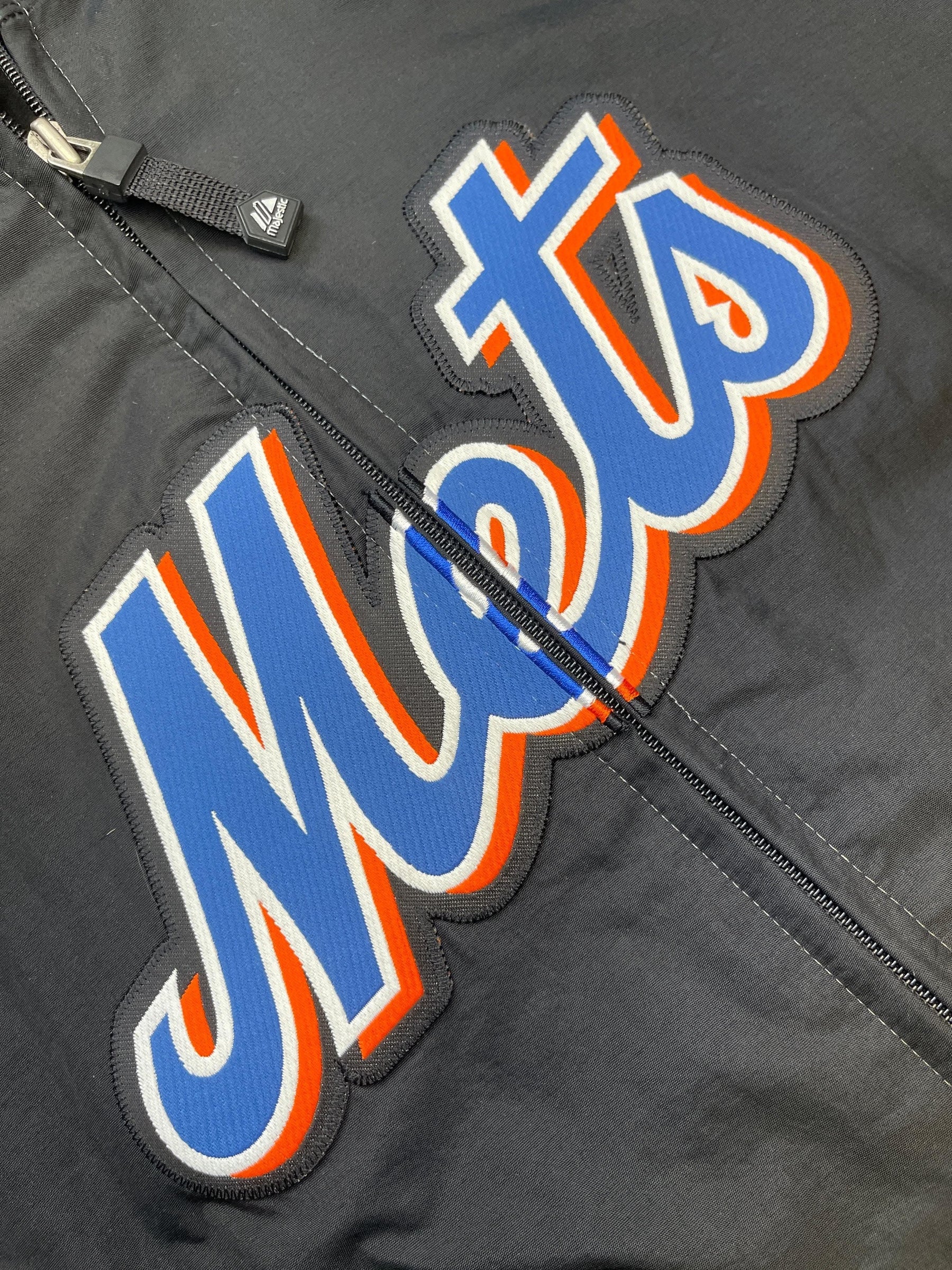 MLB New York Mets Majestic Fleece Lined Windbreaker Youth X-Large 18-20