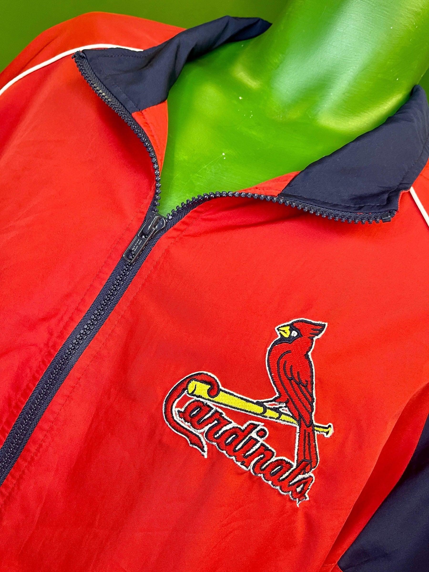 MLB St Louis Cardinals Reebok Vintage Light Jacket Windbreaker Men's Large