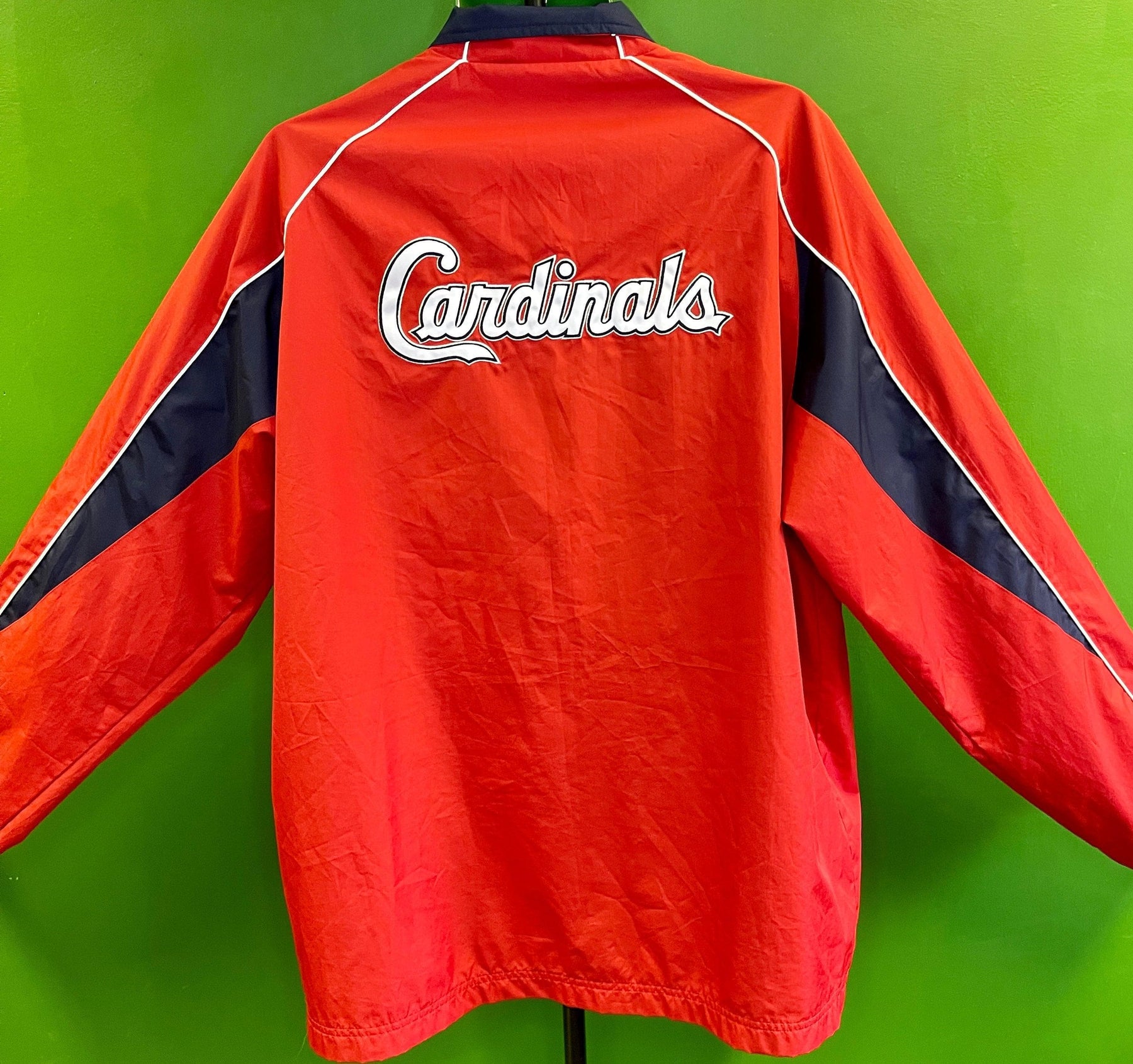 MLB St Louis Cardinals Reebok Vintage Light Jacket Windbreaker Men's Large