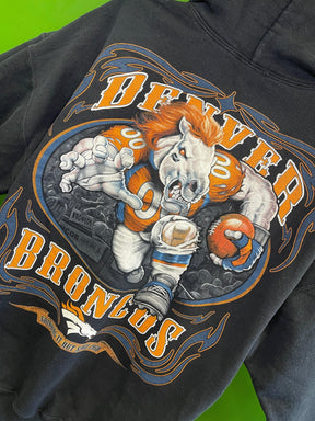NFL Denver Broncos Harley-Style "Grinding it Out" Hoodie Men's X-Large