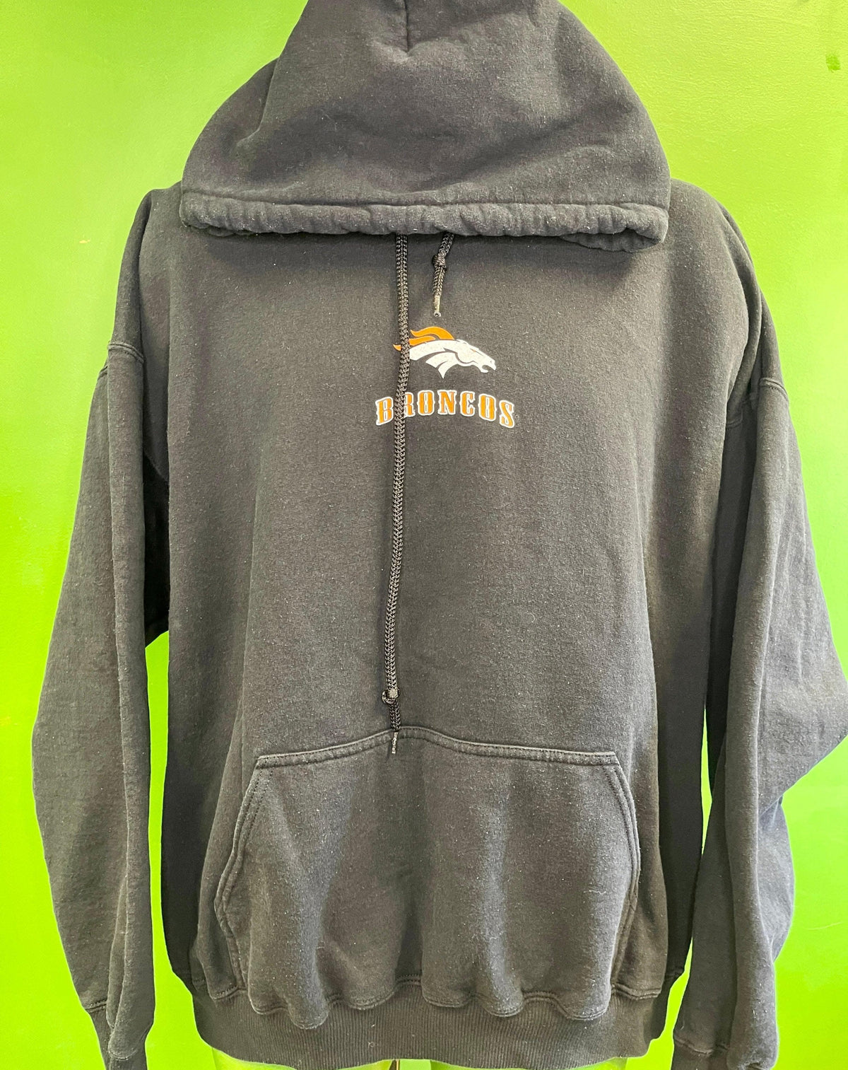 NFL Denver Broncos Harley-Style "Grinding it Out" Hoodie Men's X-Large