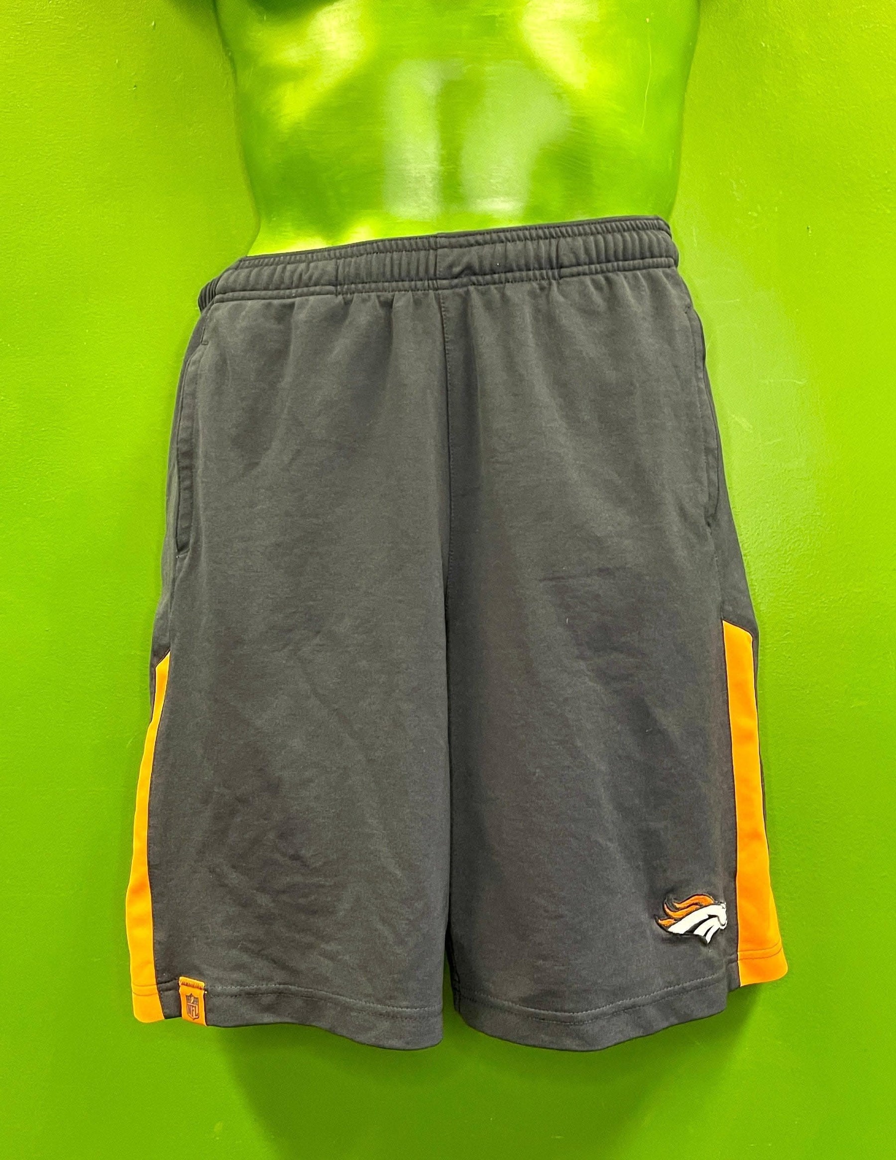 NFL Denver Broncos Athletic Workout Shorts Youth Large 14-16