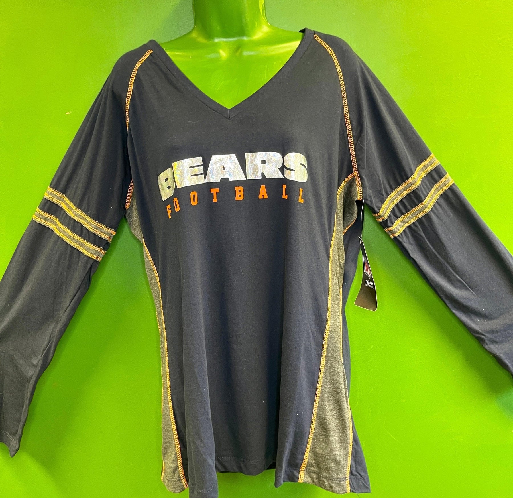 NFL Chicago Bears Majestic L/S T-Shirt Women's Large NWT