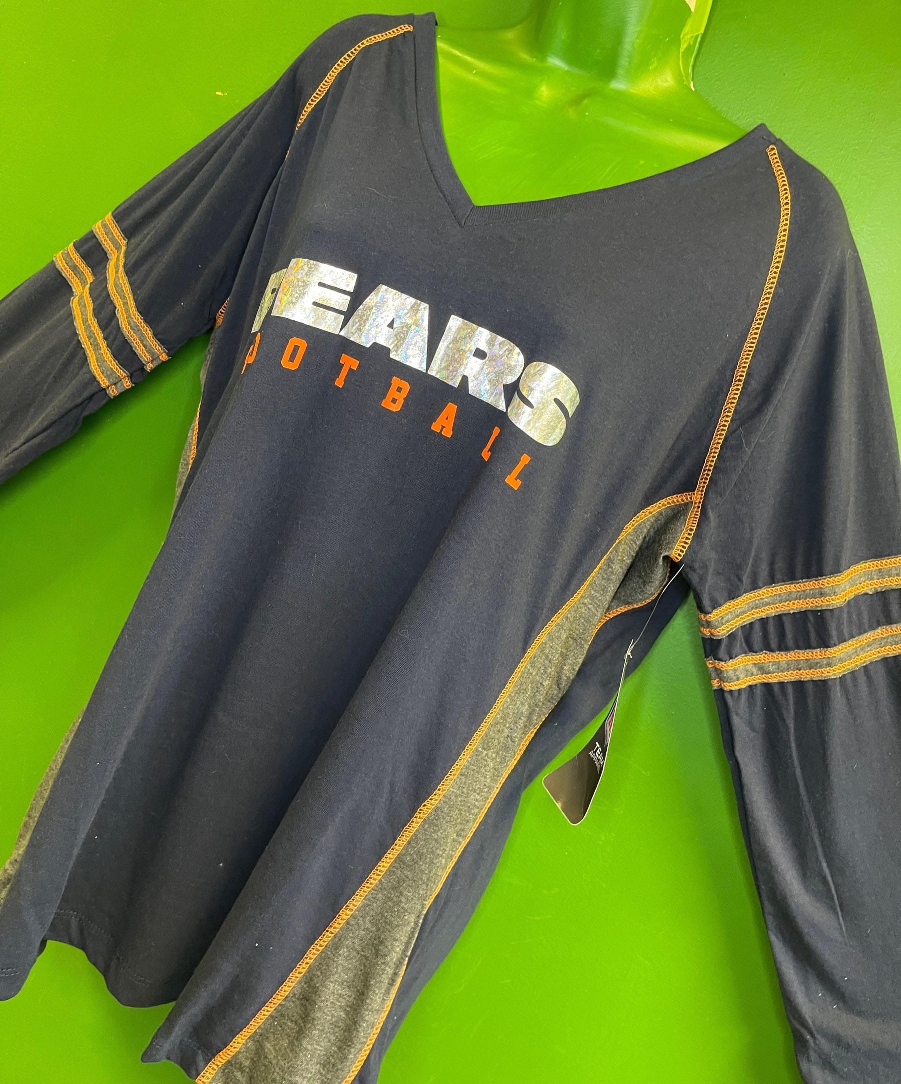 NFL Chicago Bears Majestic L/S T-Shirt Women's Large NWT