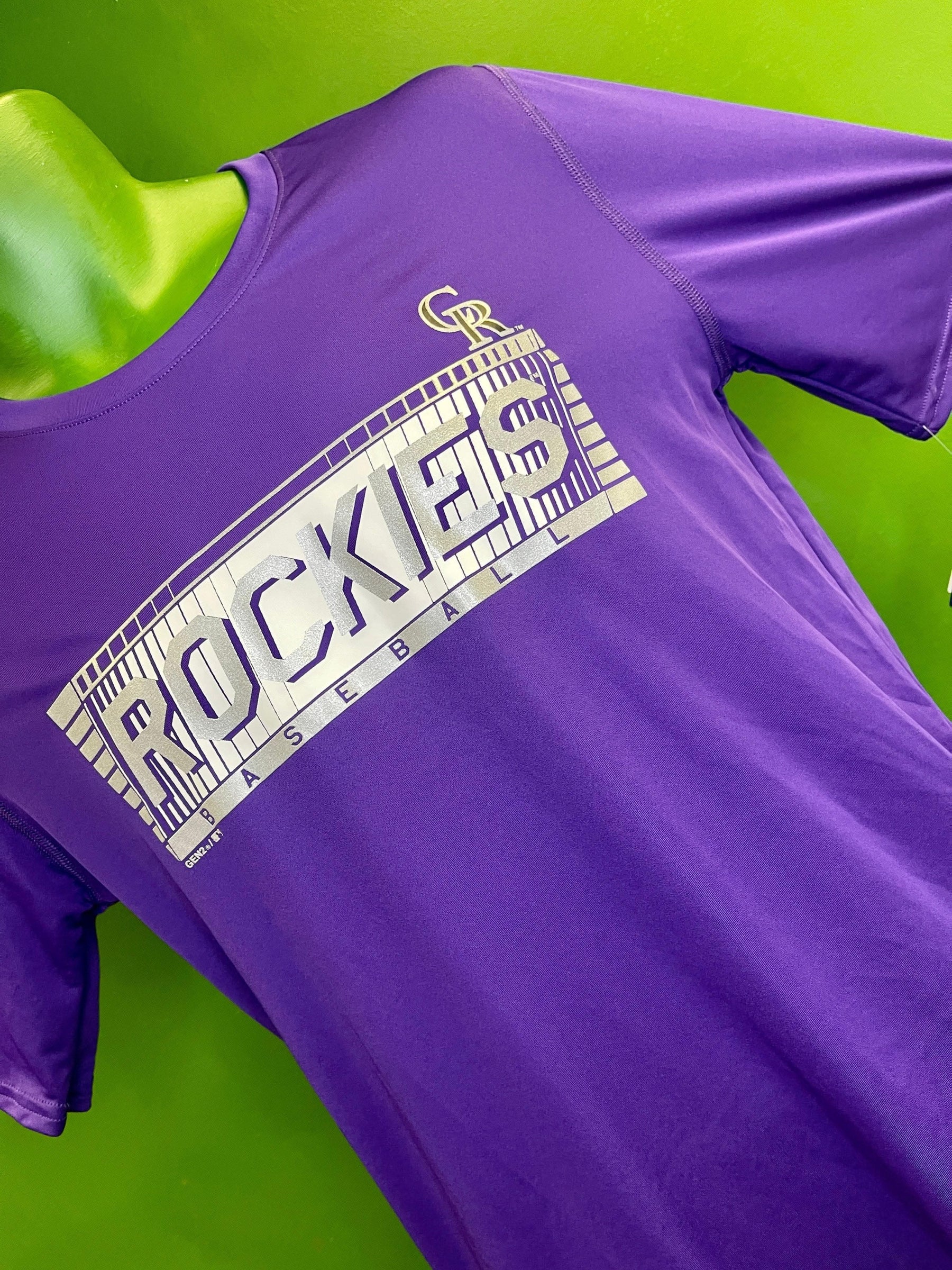 MLB Colorado Rockies Gen2 Wicking T-Shirt Youth X-Large 18-20 NWT