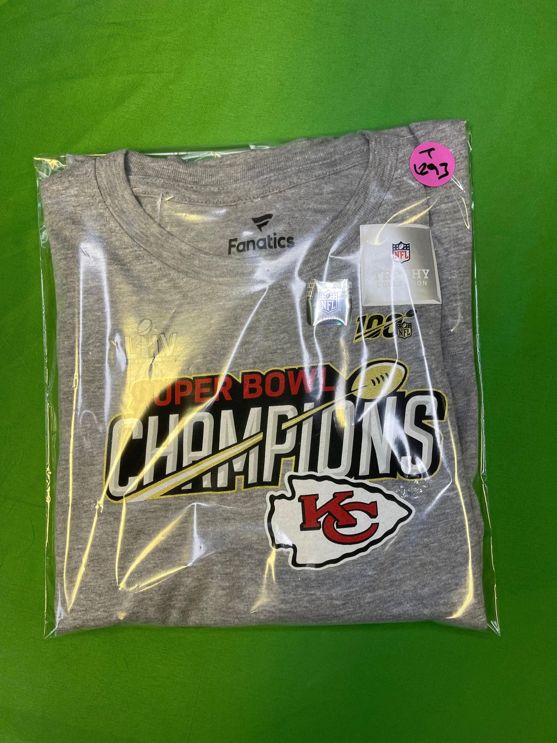 NFL Kansas City Chiefs Fanatics Super Bowl LIV T-Shirt Girls' Large NWT