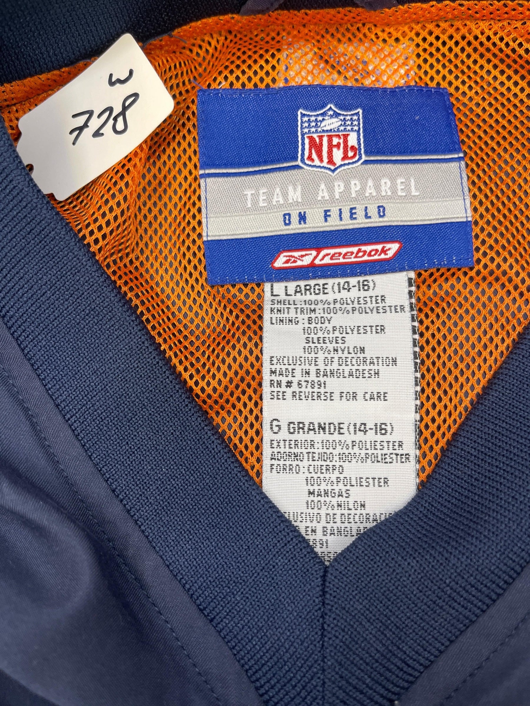NFL Denver Broncos Reebok Stadium Pullover Youth Large 14-16