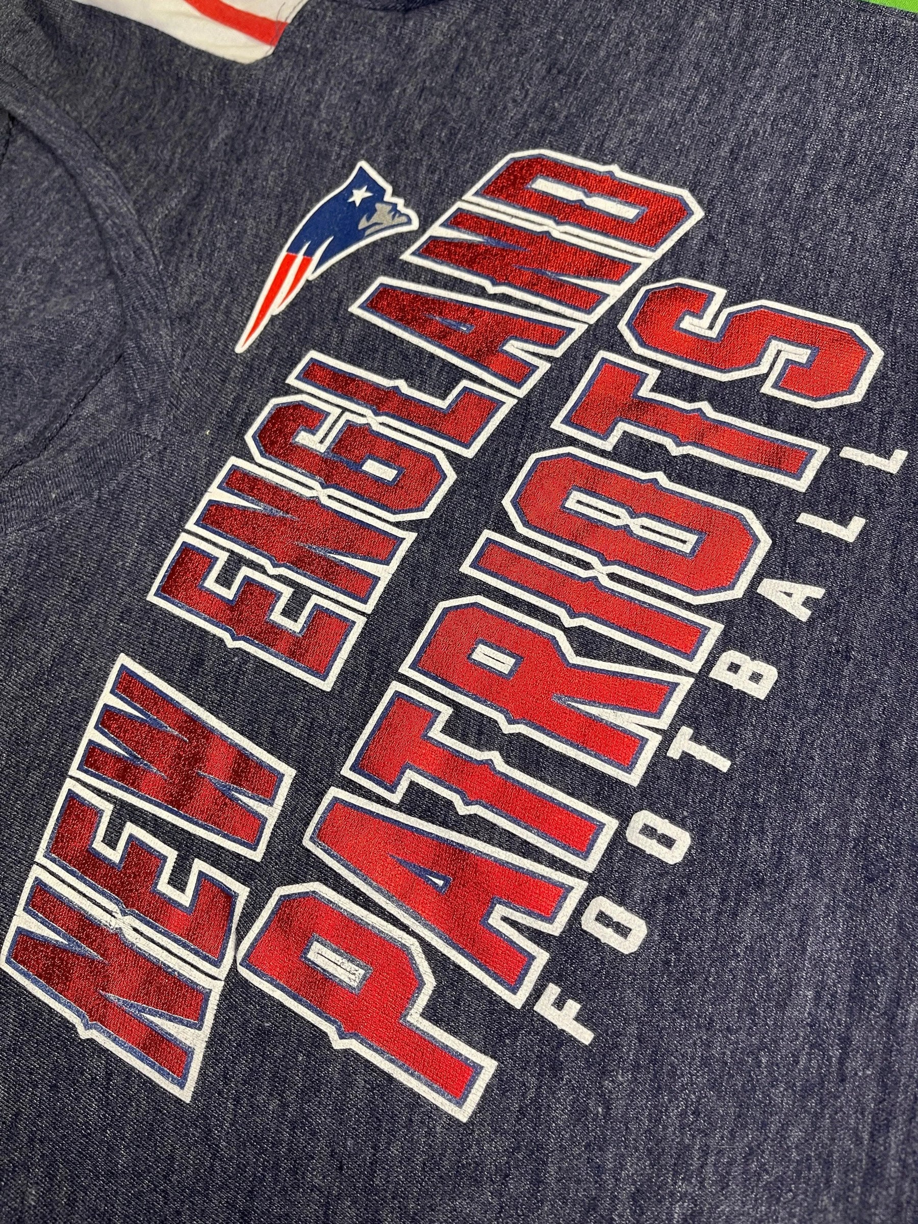 NFL New England Patriots L/S Foil T-Shirt Women's Large