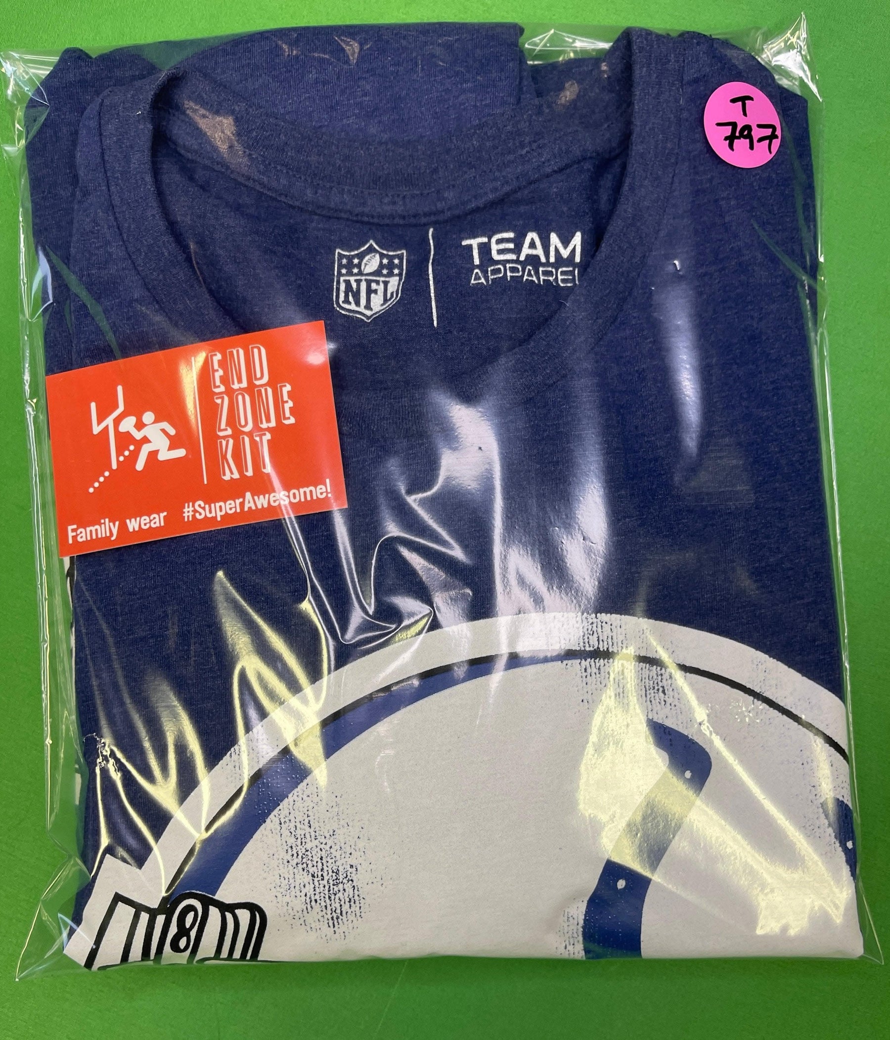 NFL Indianapolis Colts Logo Weathered T-Shirt Men's XL 45-47"