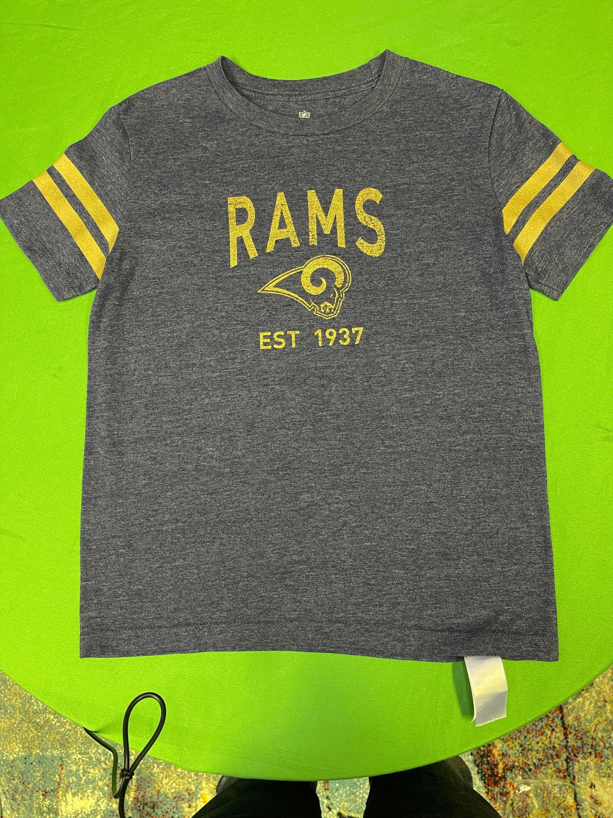NFL Los Angeles Rams Heathered Blue T-Shirt Youth Small 8