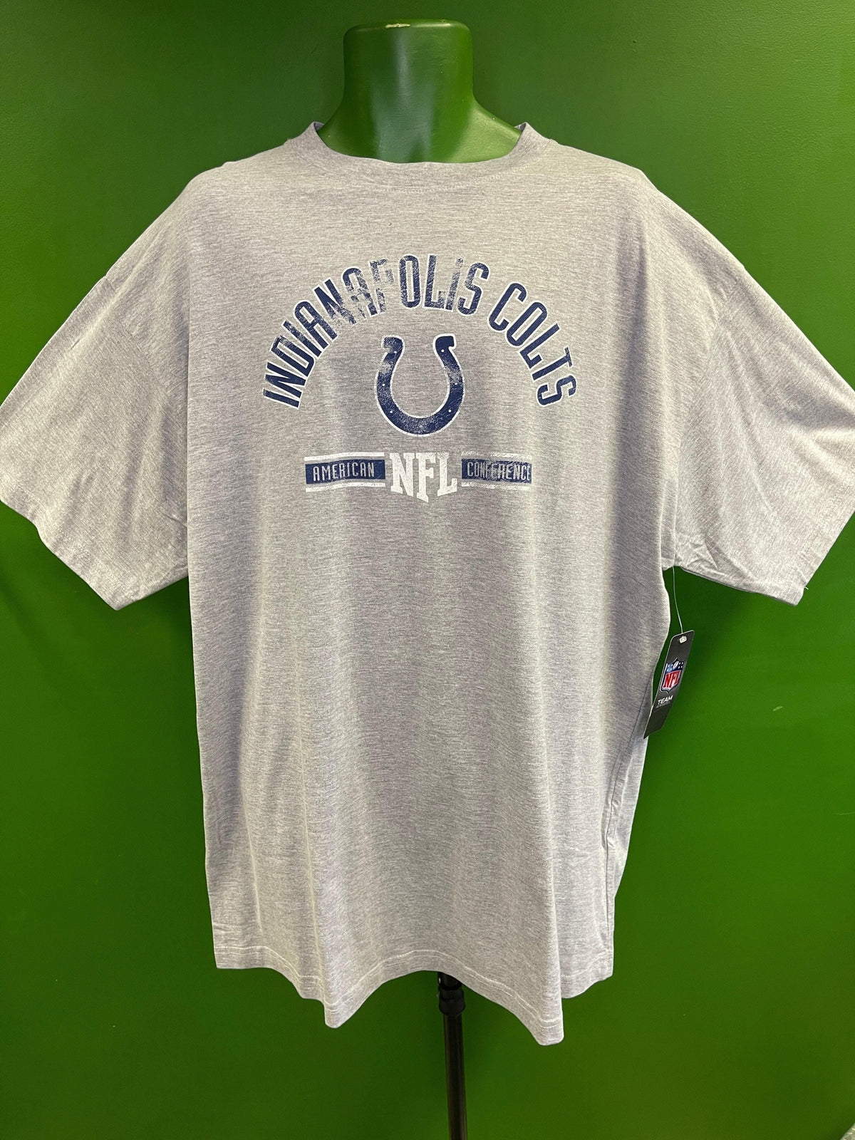 NFL Indianapolis Colts Heathered Grey Stadium T-Shirt Men's 2X-BIG NWT