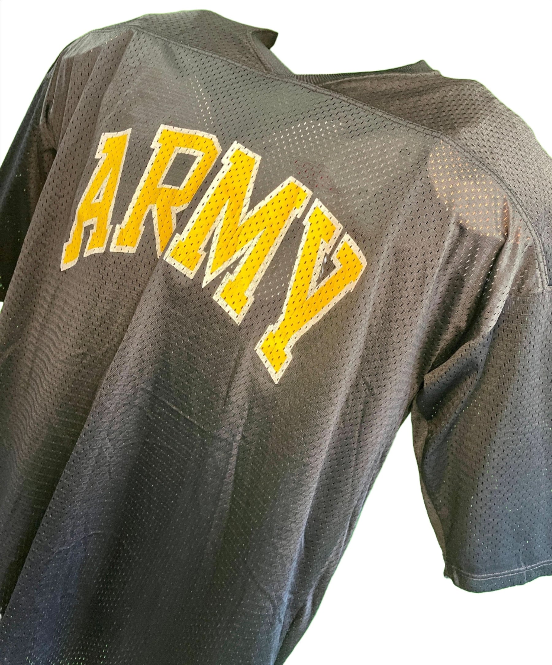 American Football Black Mesh "ARMY" Jersey Men's 2X-Large