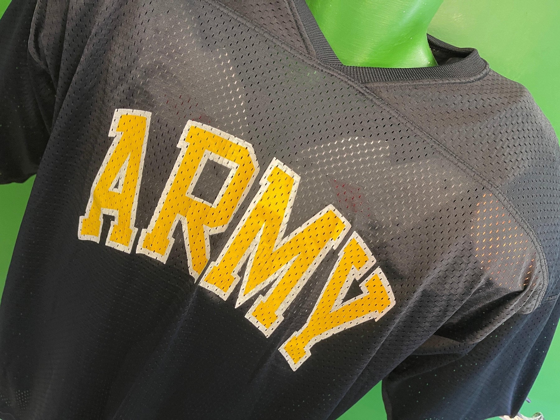 American Football Black Mesh "ARMY" Jersey Men's 2X-Large