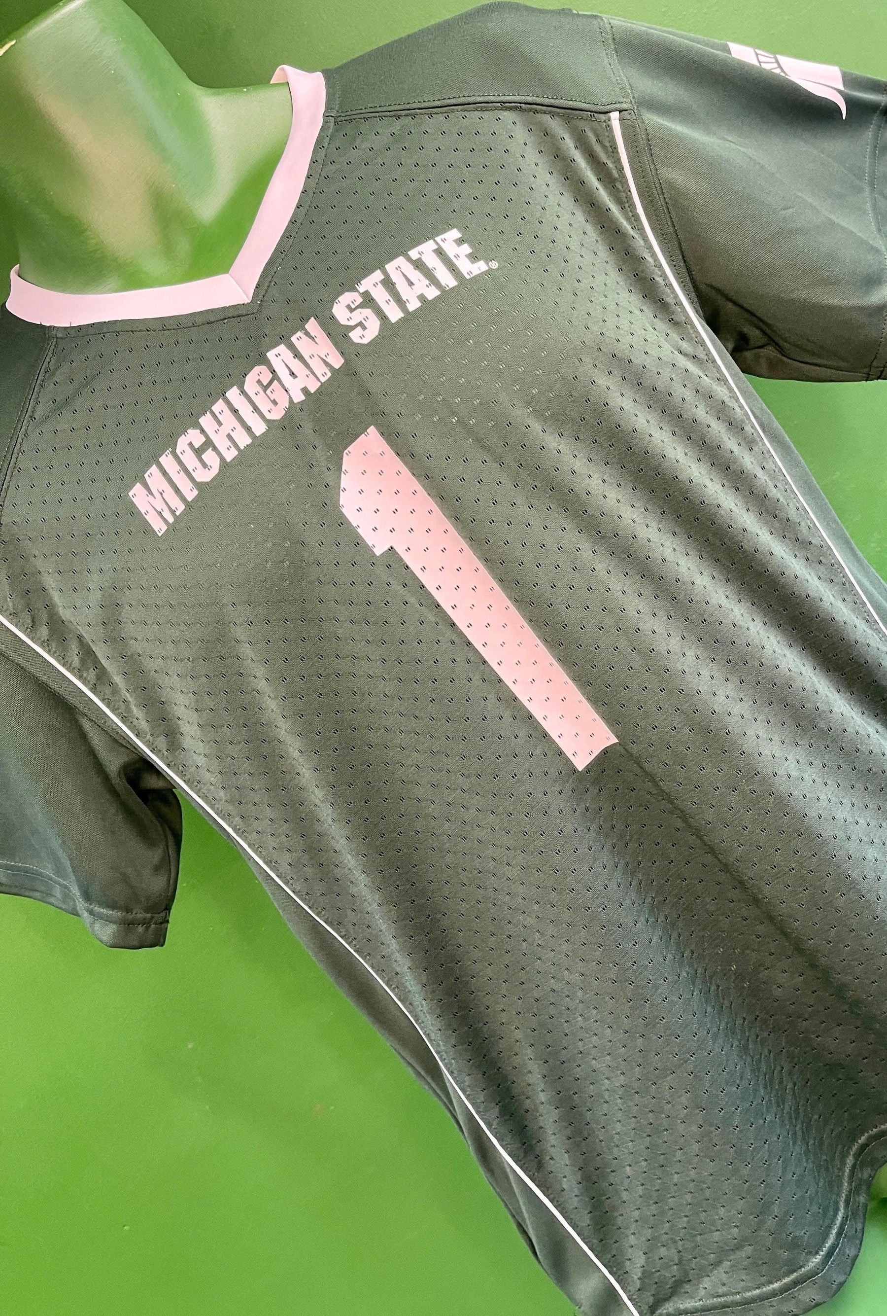 NCAA Michigan State Spartans #1 Jersey Youth Large 12-14