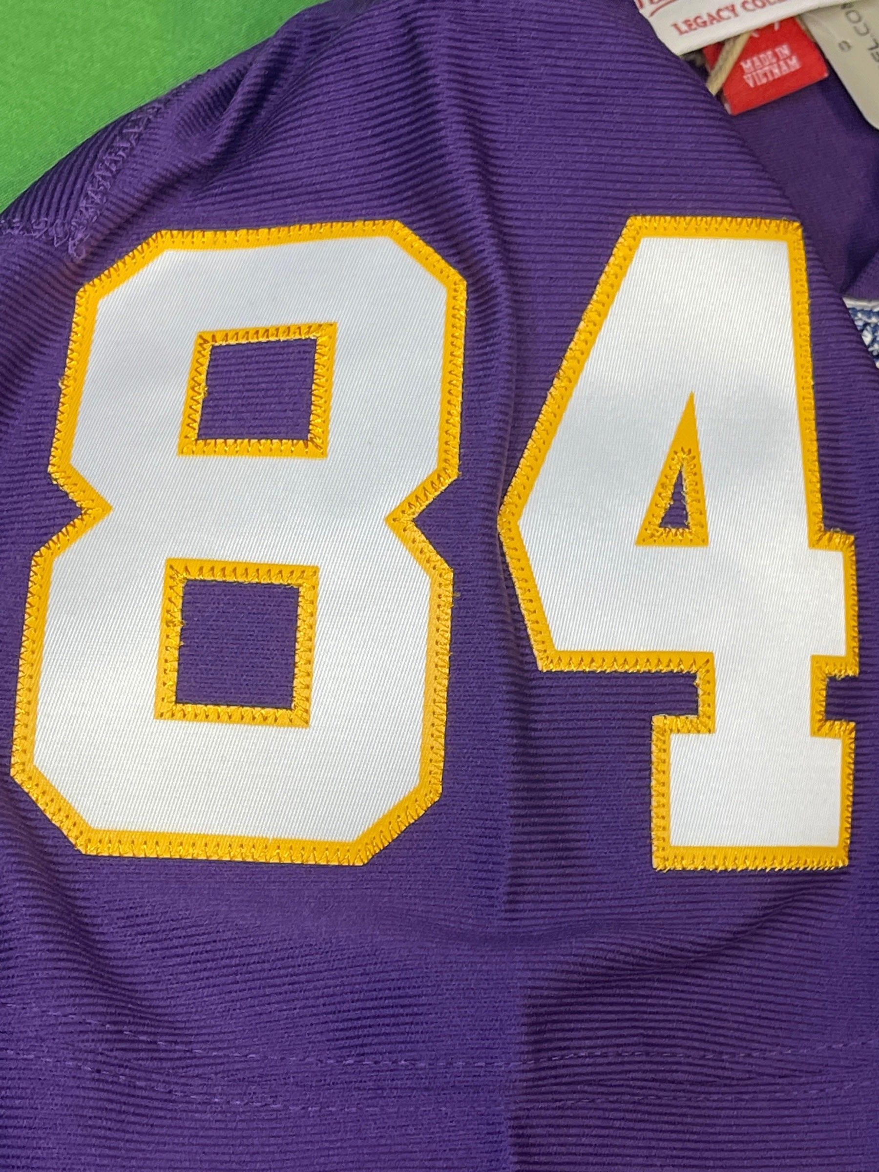 NFL Minnesota Vikings Randy Moss #84 Mitchell & Ness Throwback Jersey Men's Small NWT