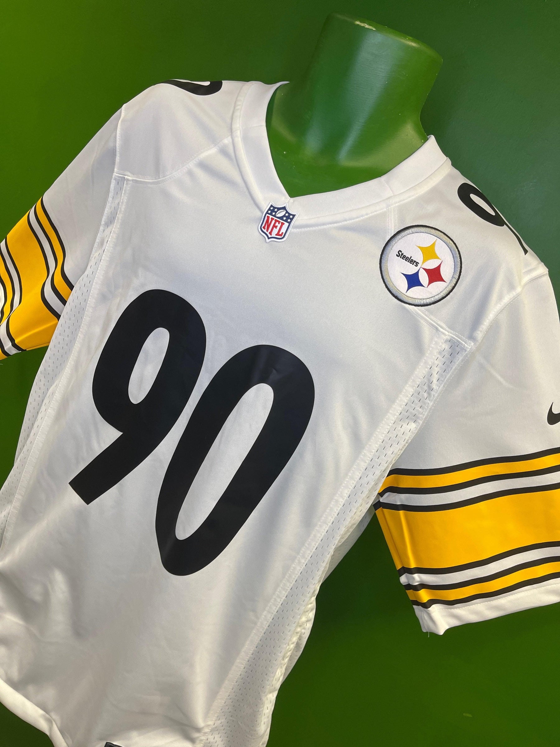 NFL Pittsburgh Steelers T J Watt #90 Game Jersey Men's Medium NWT