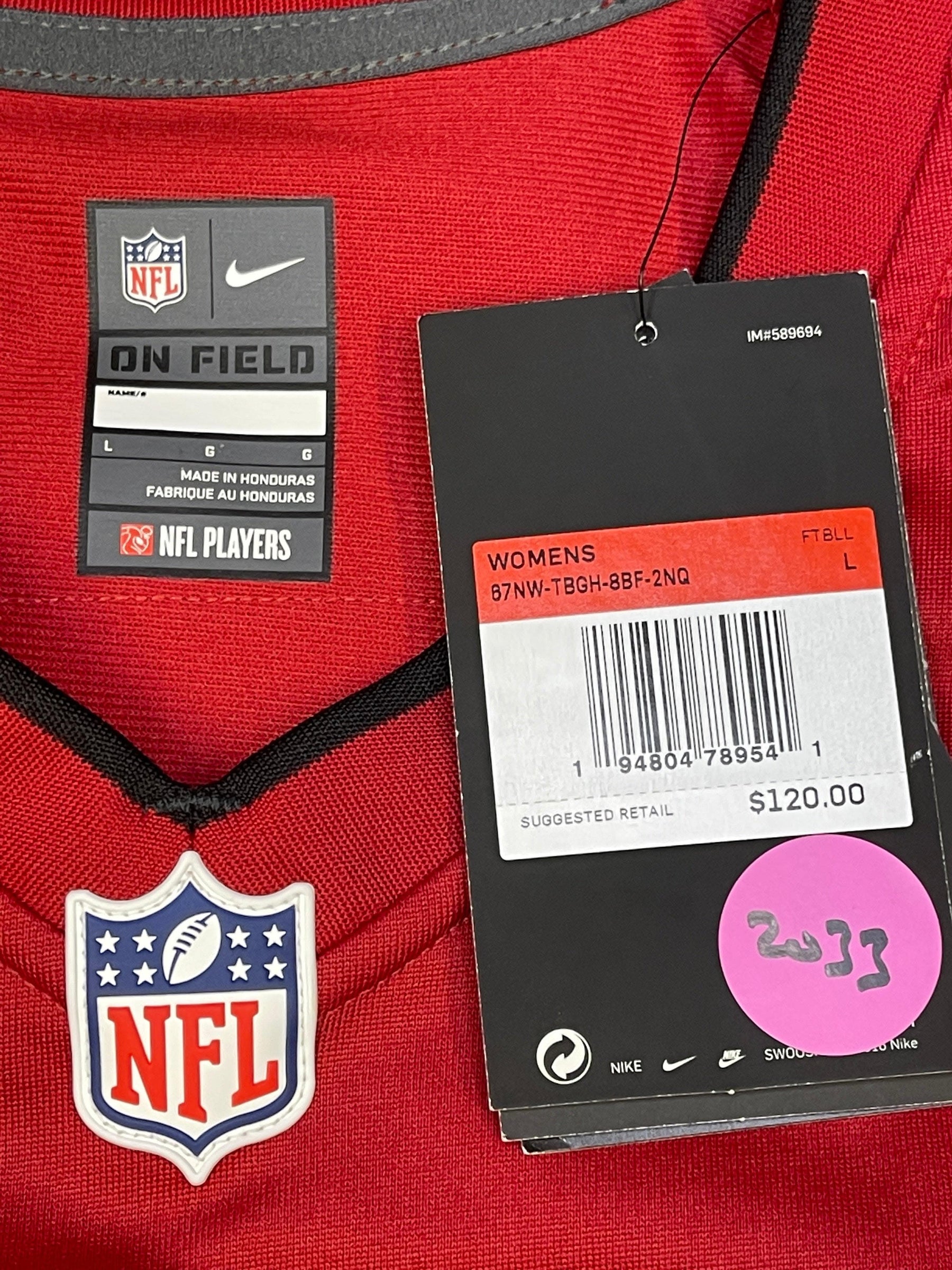 NFL Tampa Bay Buccaneers Tom Brady #12 Game Jersey Women's Large NWT