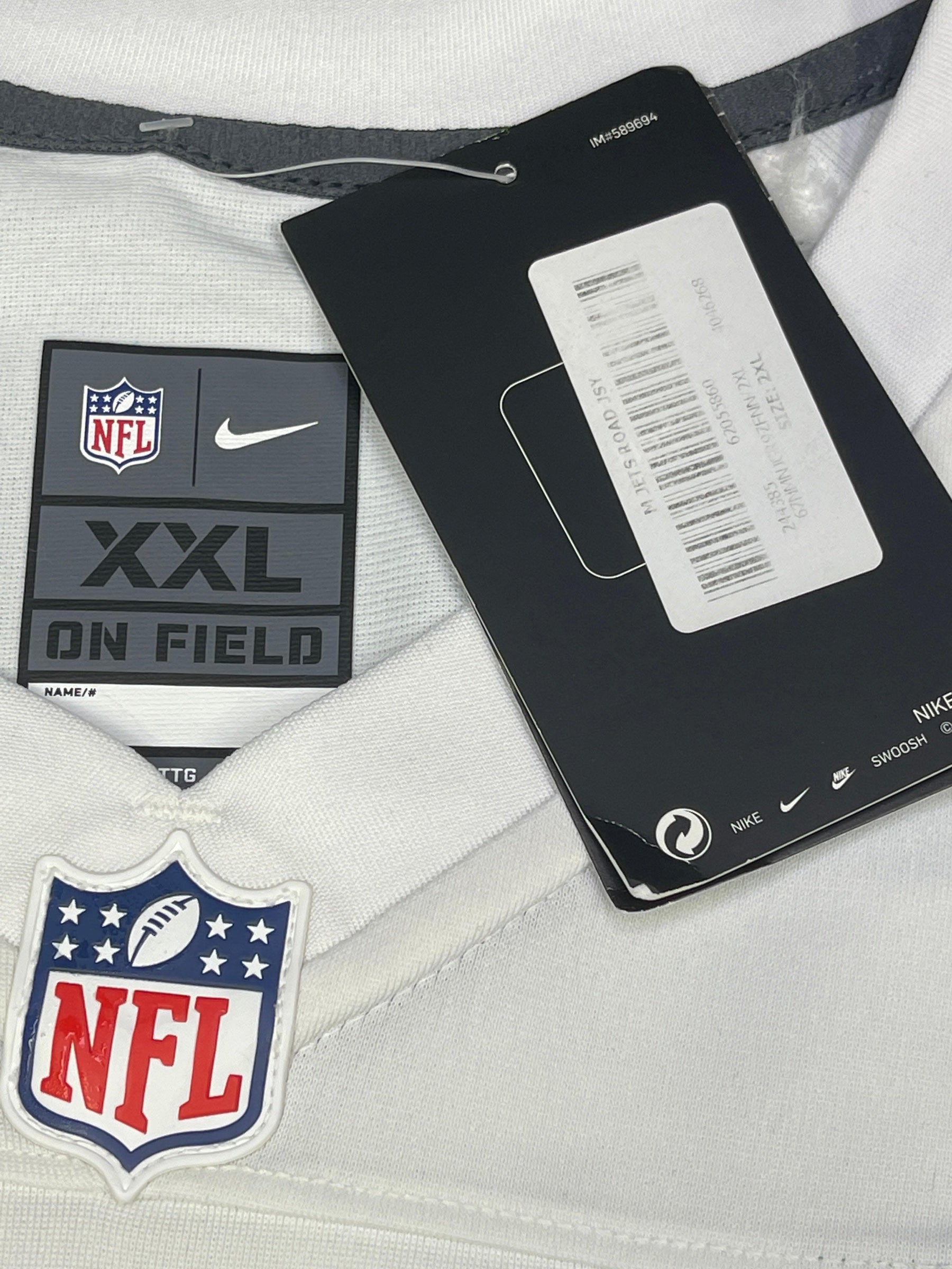 NFL New York Jets Mekhi Becton #77 Game Jersey Men's 2X-Large NWT