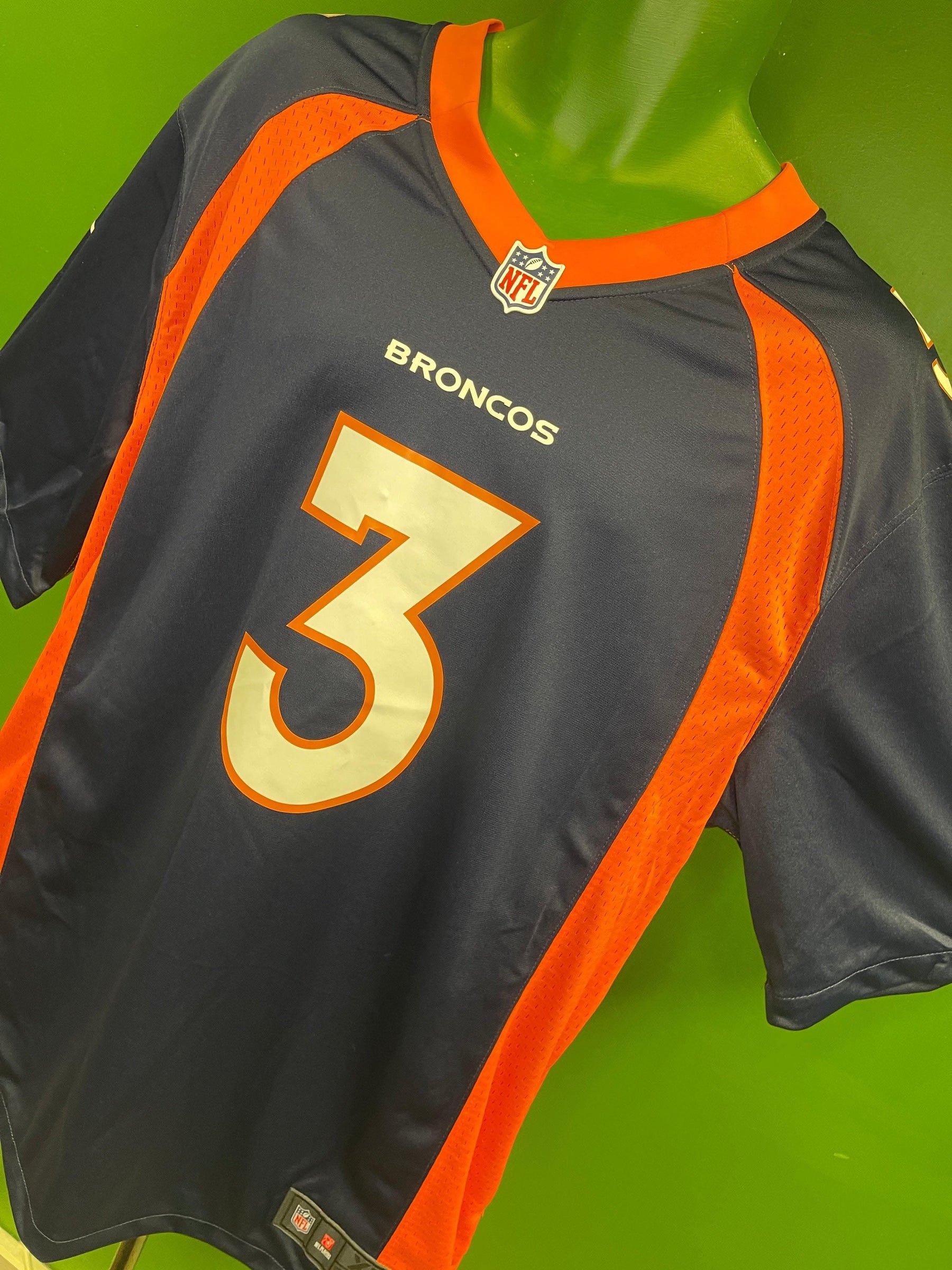 NFL Denver Broncos Russell Wilson #3 Game Jersey Men's X-Large NWOT