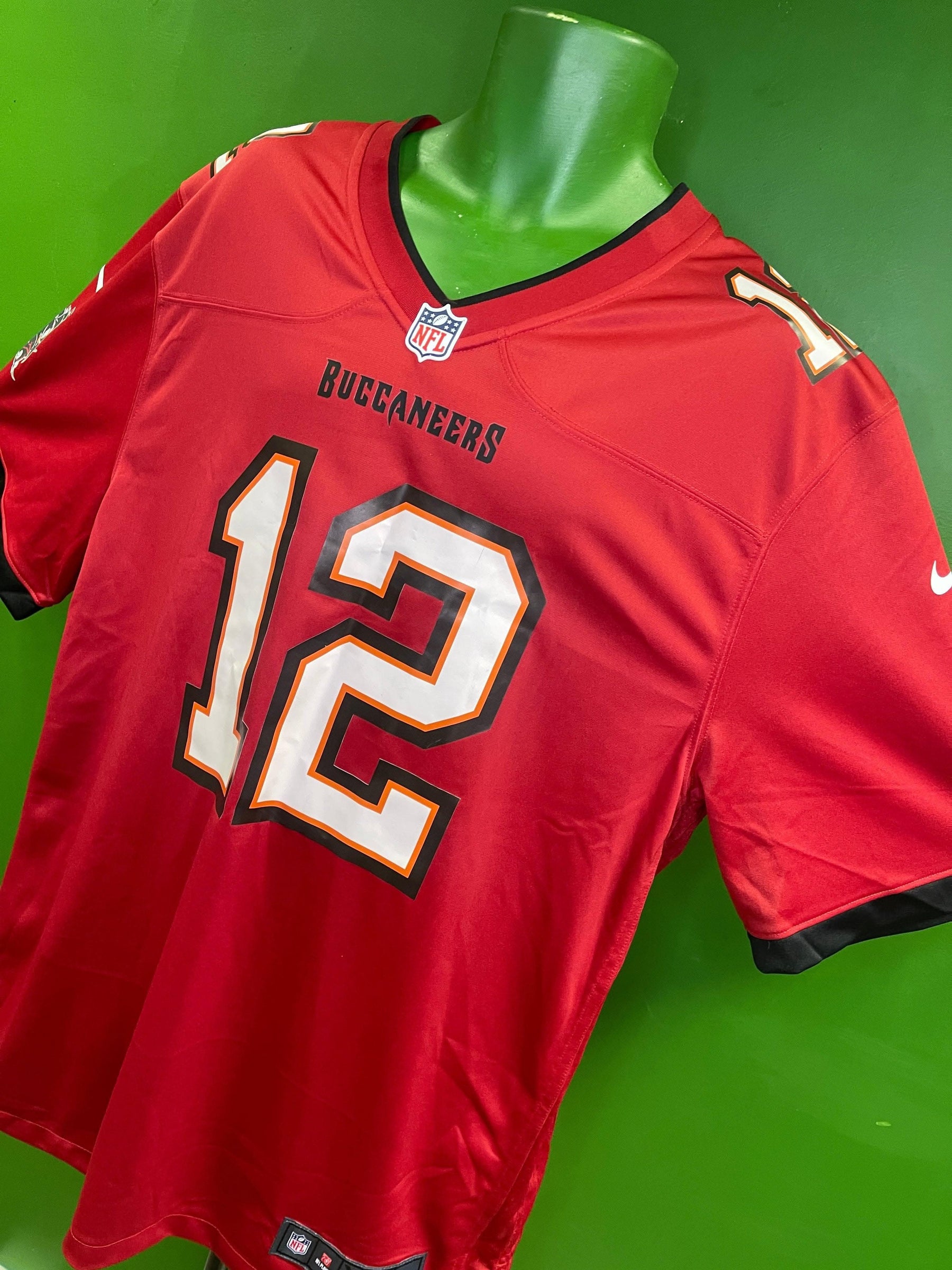 NFL Tampa Bay Buccaneers Tom Brady #12 Game Jersey Men's 2X-Large NWT