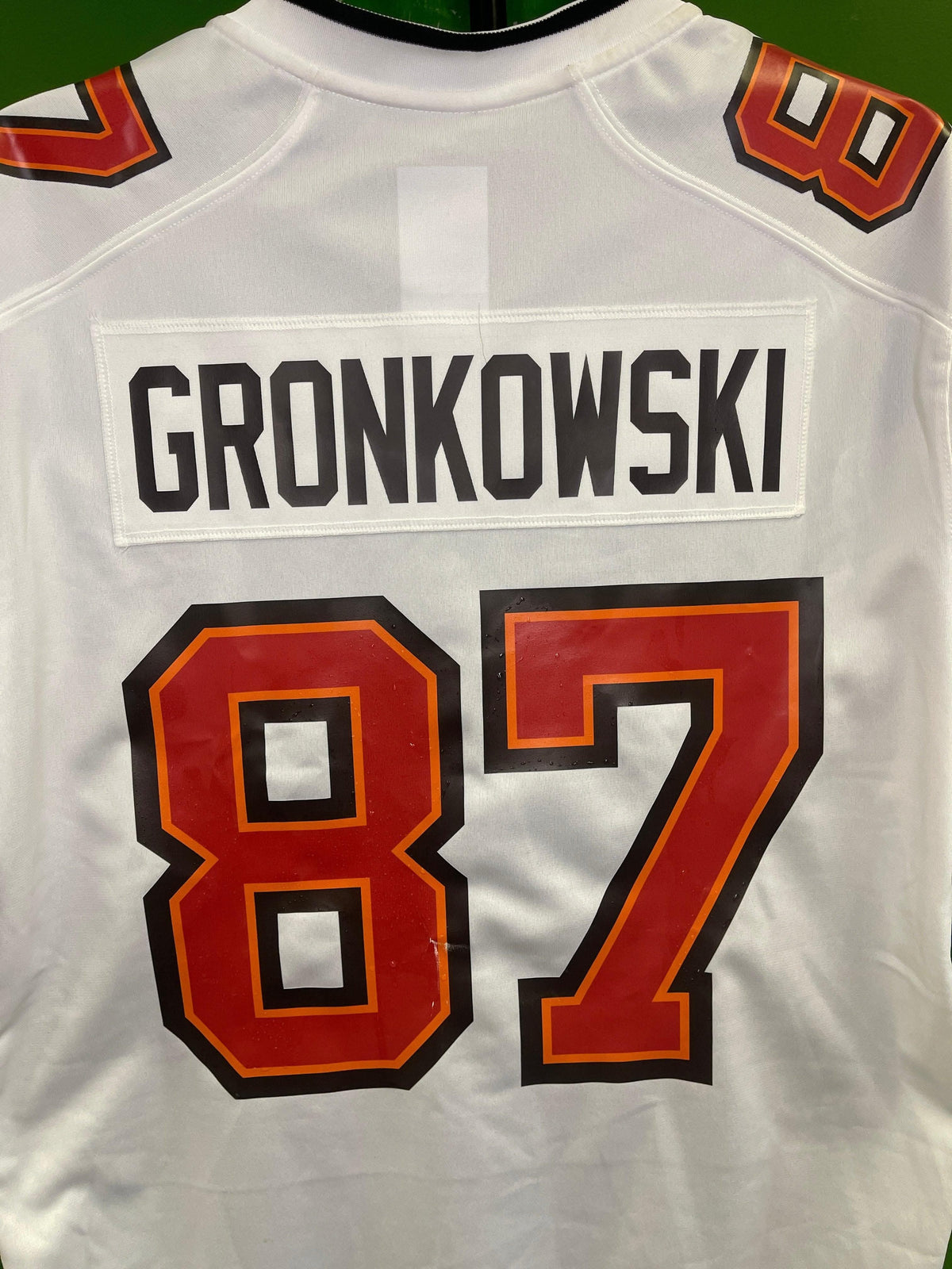 NFL Tampa Bay Buccaneers Rob Gronkowski #87 Game Jersey Men's Large New with Defect