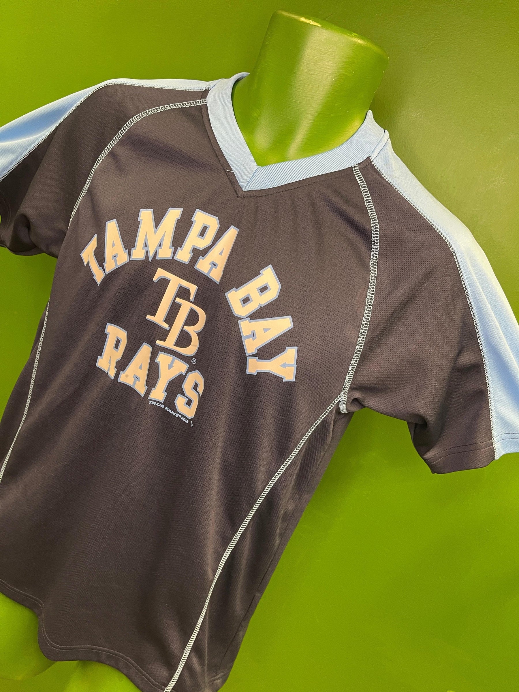 MLB Tampa Bay Rays Jersey-Style Top Youth Medium 10-12